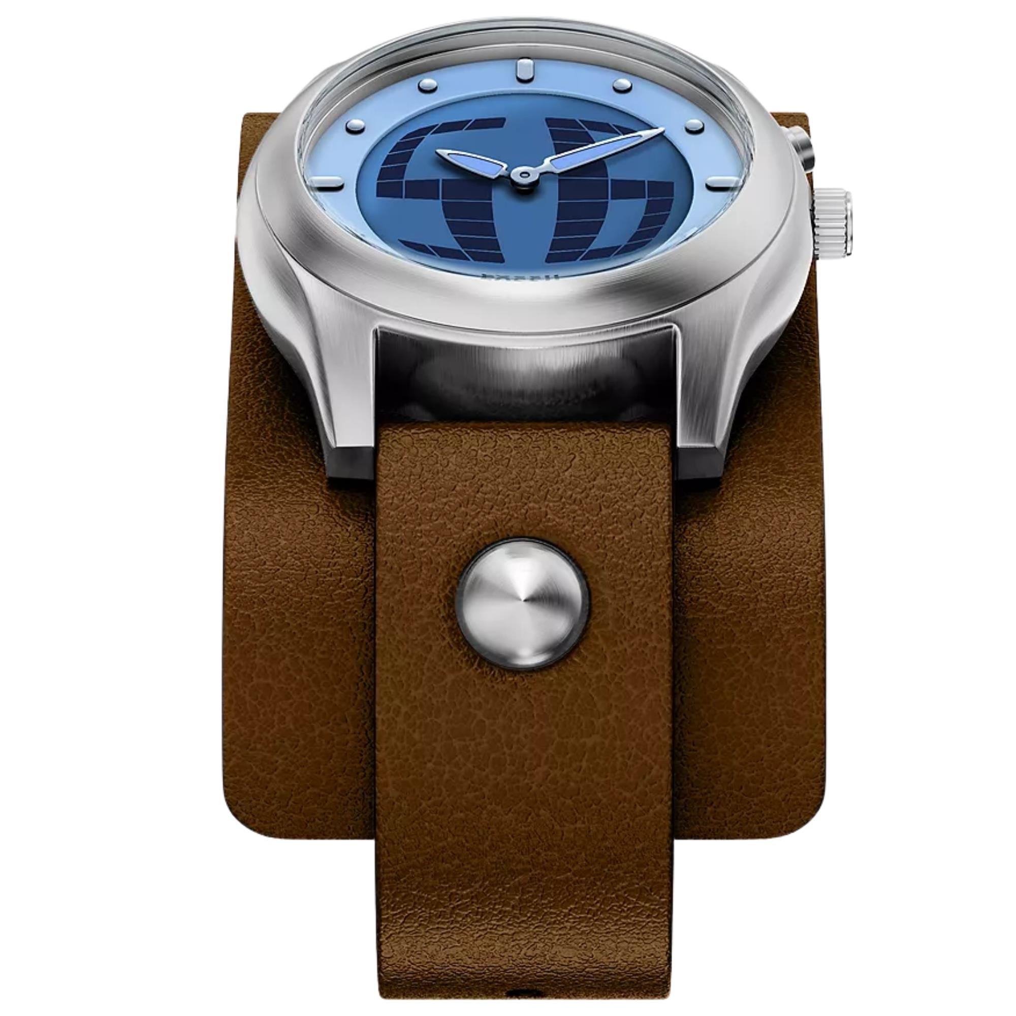 Fossil Y2K Big Tic 40mm Limited Edition Digital Leather Quartz Watch LE1229