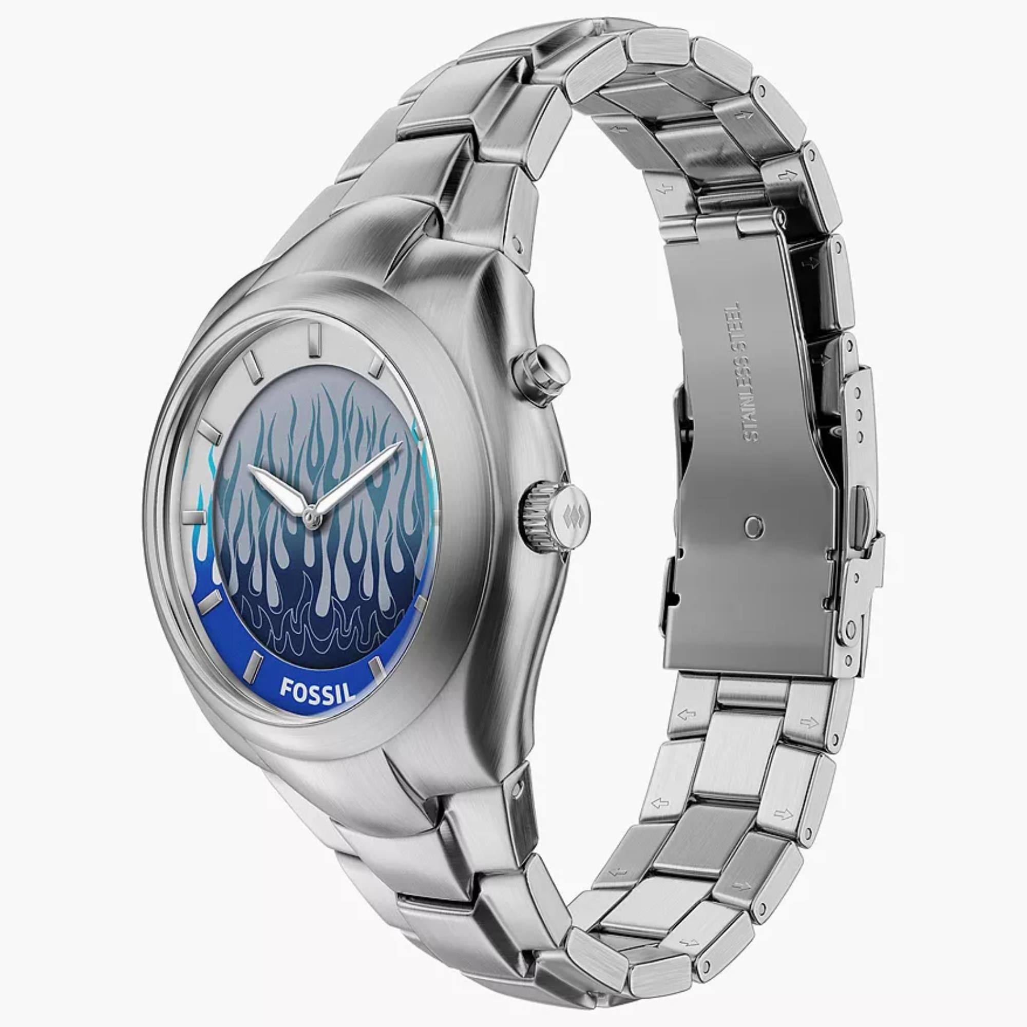Fossil Y2K Big Tic 40mm Limited Edition Digital Steel Quartz Watch LE1234