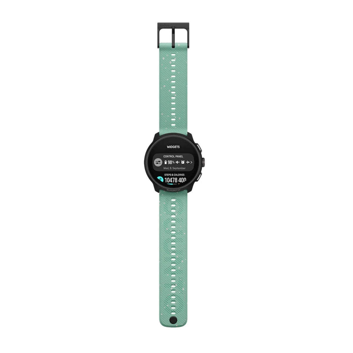 Suunto Run 2 46.5mm 64GB AMOLED Digital Aloe Green Silicone Smart Fitness Watch SS051641000