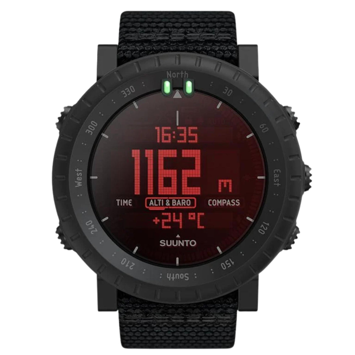 Suunto Core Alpha 49.5mm Digital Stealth Textile Outdoor Watch SS050504000