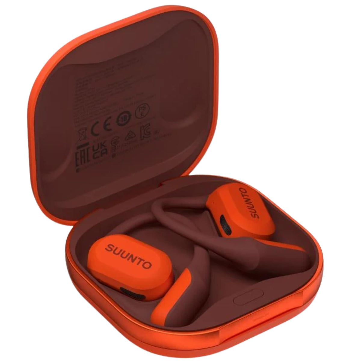 Suunto Spark Open-Ear Coral Orange Silicone and Titanium Bluetooth Headphones SS051357000