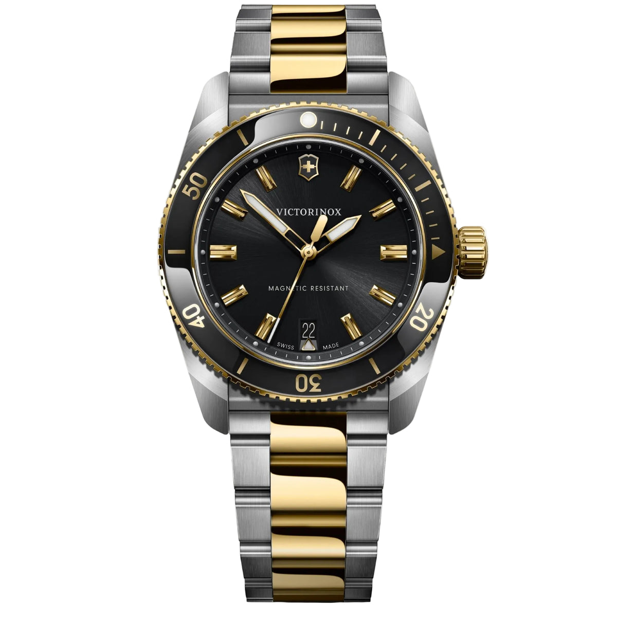 Victorinox Maverick 39mm Black Dial Steel Mens Quartz Watch 242102