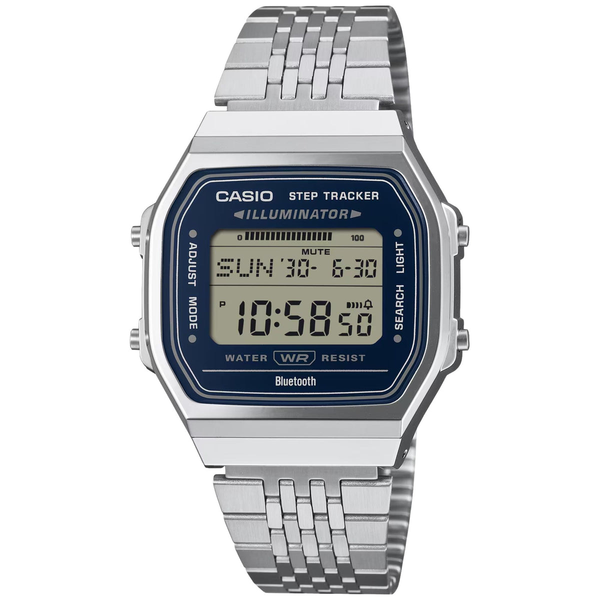 Casio Vintage 38mm Digital Steel Mens Quartz Watch ABL-100WE-2AEF