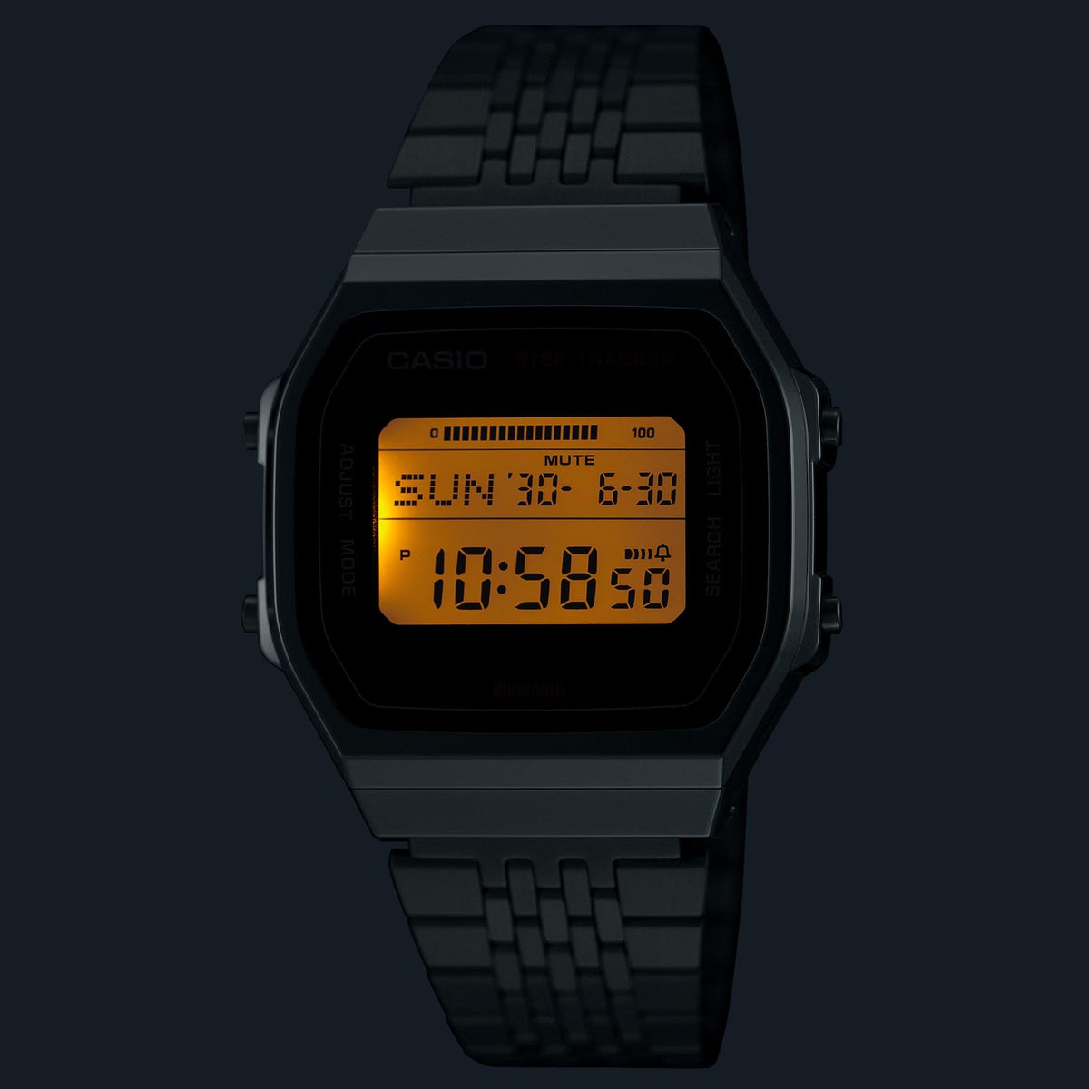 Casio Vintage 38mm Digital Steel Mens Quartz Watch ABL-100WE-2AEF