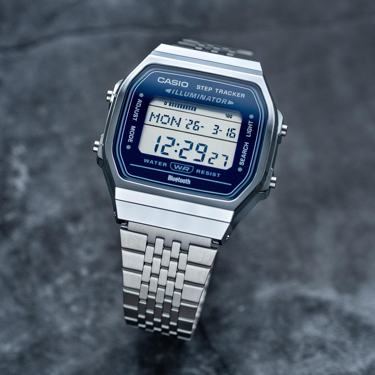 Casio Vintage 38mm Digital Steel Mens Quartz Watch ABL-100WE-2AEF