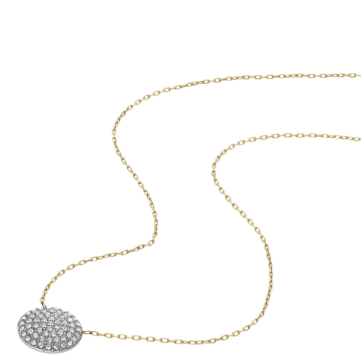 Fossil Ellis Glitz Steel Pendant Ladies Necklace JF04815SET
