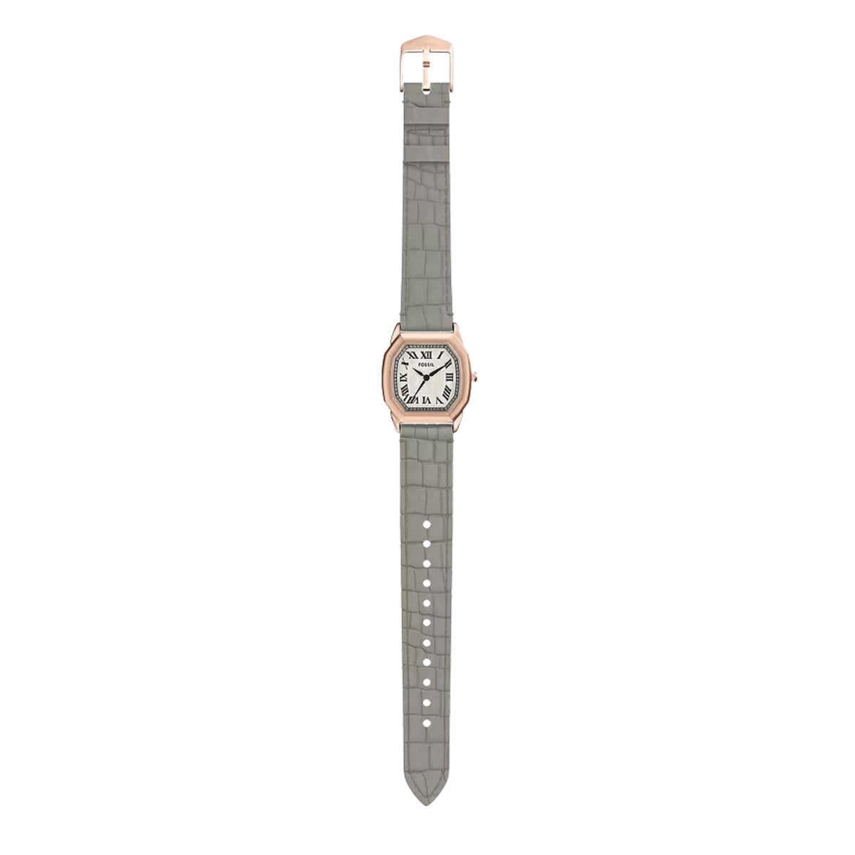 Fossil Harlow 27mm Cream Dial Leather Ladies Quartz Watch ES5435