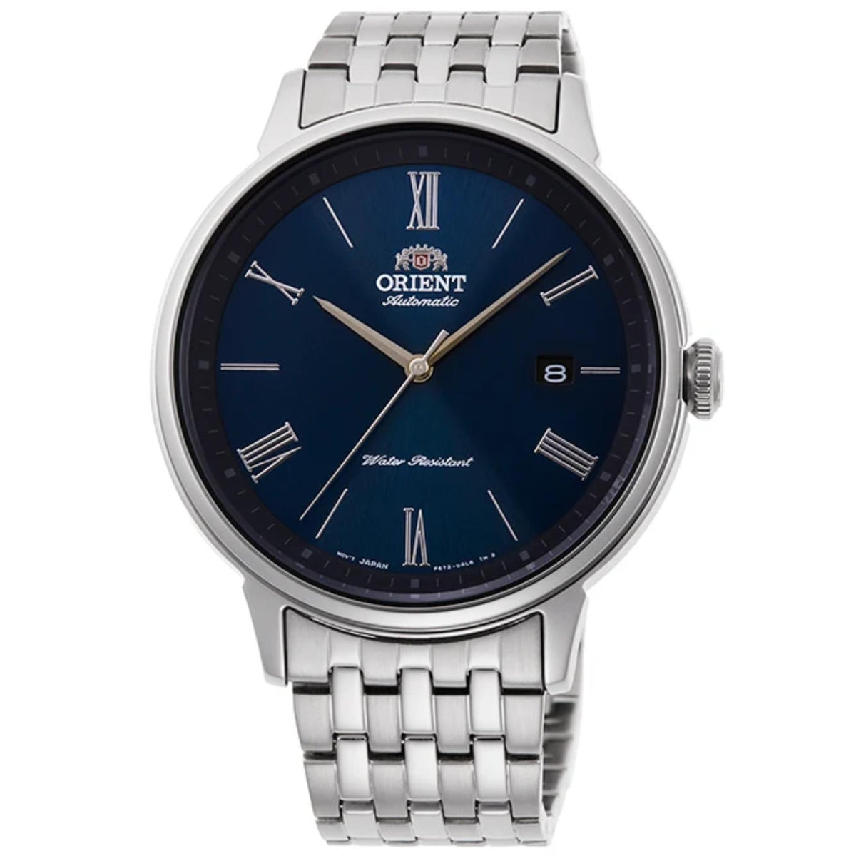 Orient Symphony 42mm Blue Dial Steel Mens Automatic Watch RA-AC0J03L30B