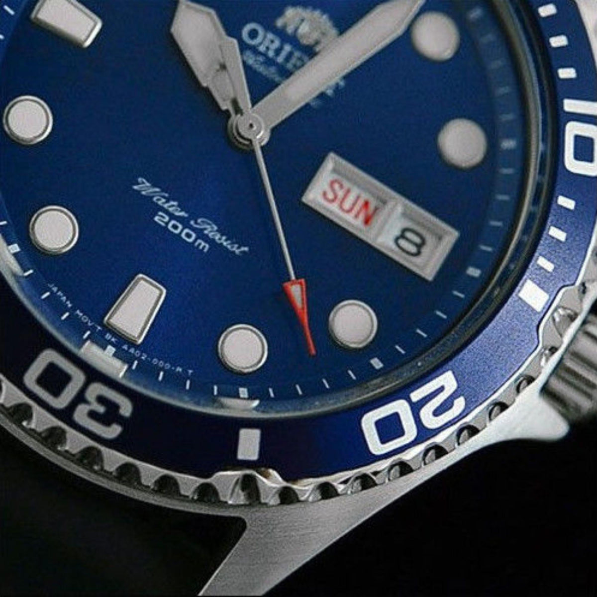 Orient Ray 41mm Blue Dial Rubber Mens Automatic Watch TAA02008D9