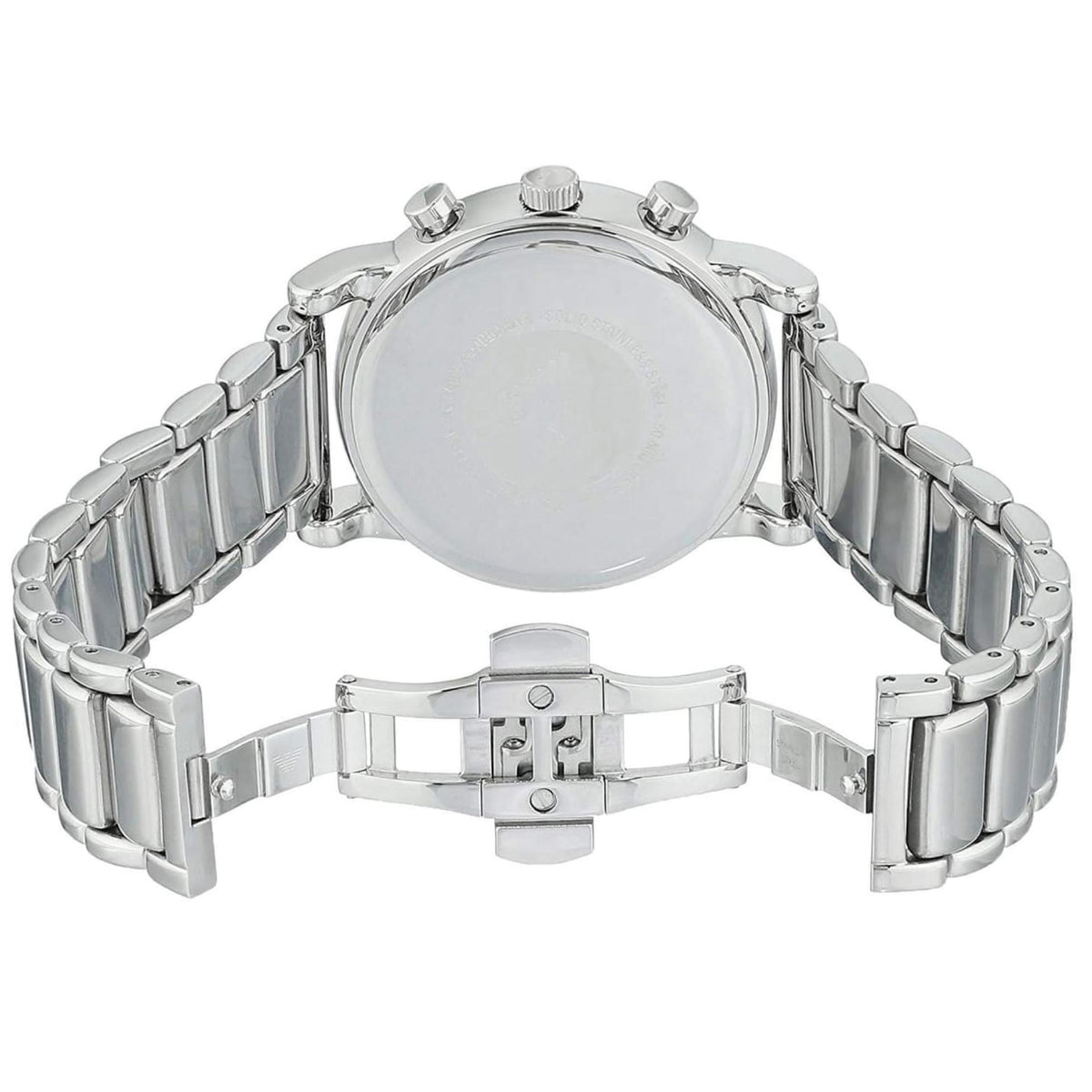 Emporio Armani Luigi 43mm Chronograph Blue Dial Steel Mens Quartz Watch AR11132