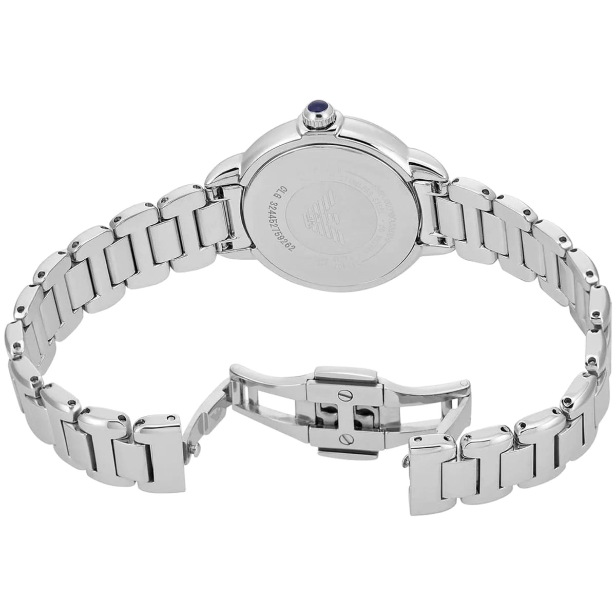 Emporio Armani Mia 32mm Blue Dial Steel Ladies Quartz Watch AR11630