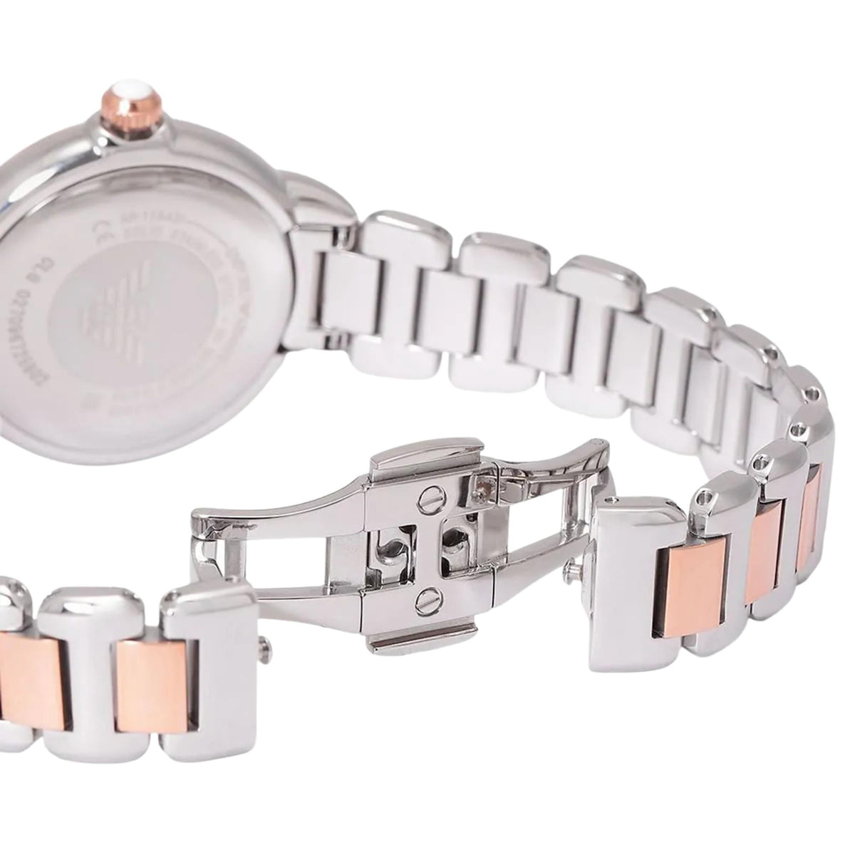 Emporio Armani Mia 32mm Silver Dial Two-Tone Steel Ladies Quartz Watch AR11643