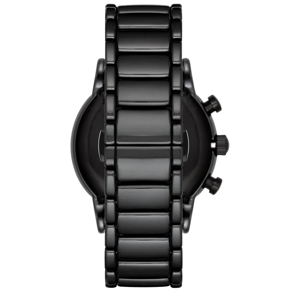Emporio Armani Luigi 43mm Chronograph Black Dial Ceramic Mens Quartz Watch AR1509