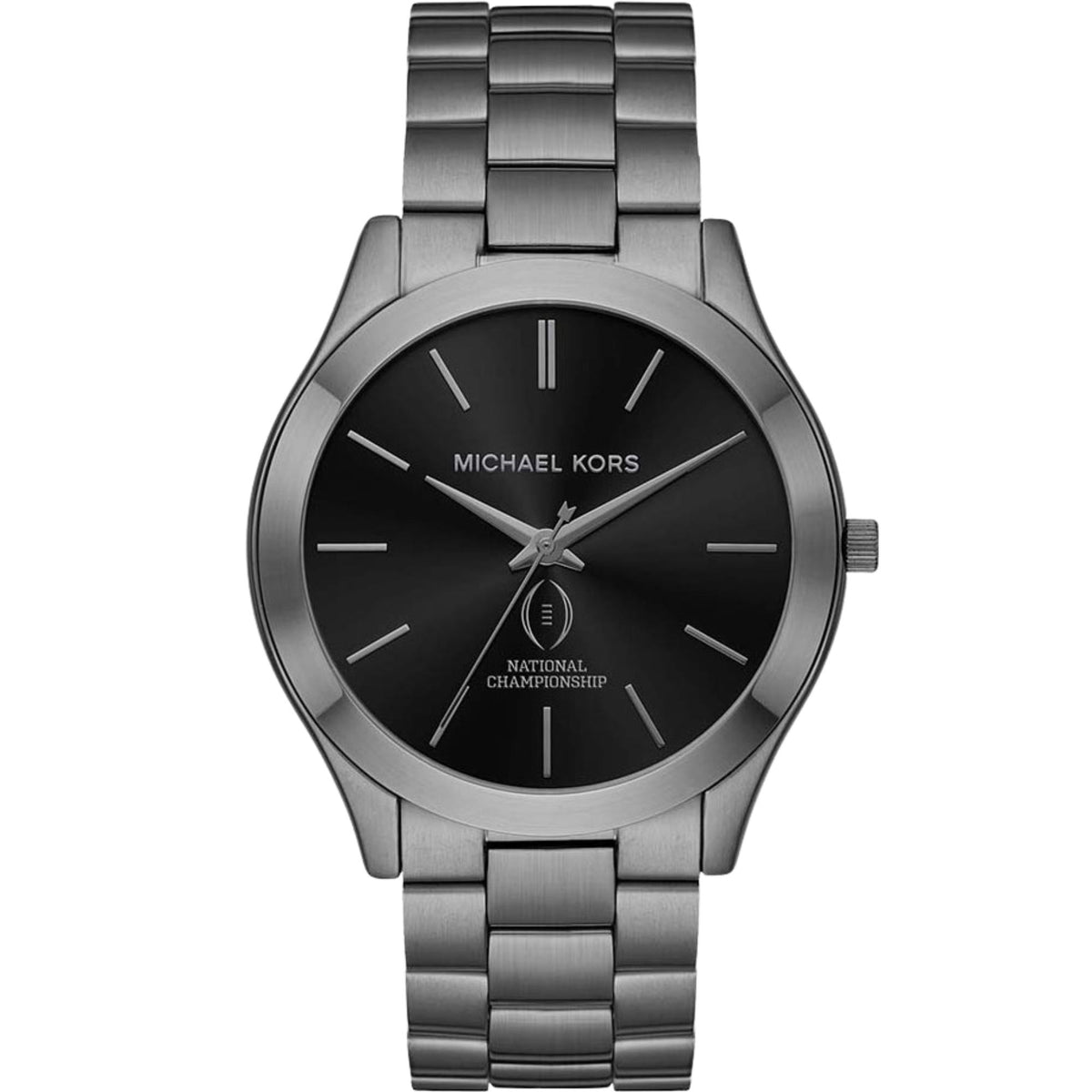 Michael Kors Sim Runway 44mm Black Dial Steel Mens Quartz Watch MK1044