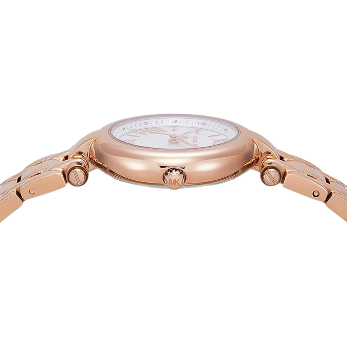 Michael Kors Laney 30mm Mother of Pearl Dial Rose Gold-Tone Steel Ladies Quartz Watch MK4893
