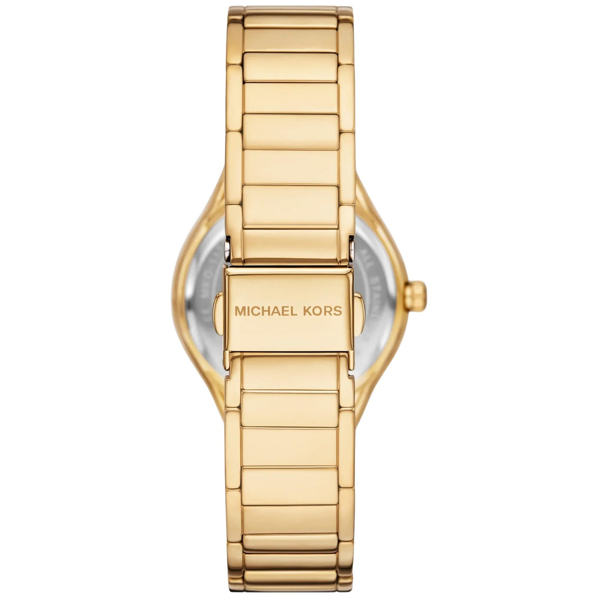 Michael Kors Mini Sylvia Pavé 33mm Silver Dial Yellow Gold-Tone Steel Ladies Quartz Watch MK4941