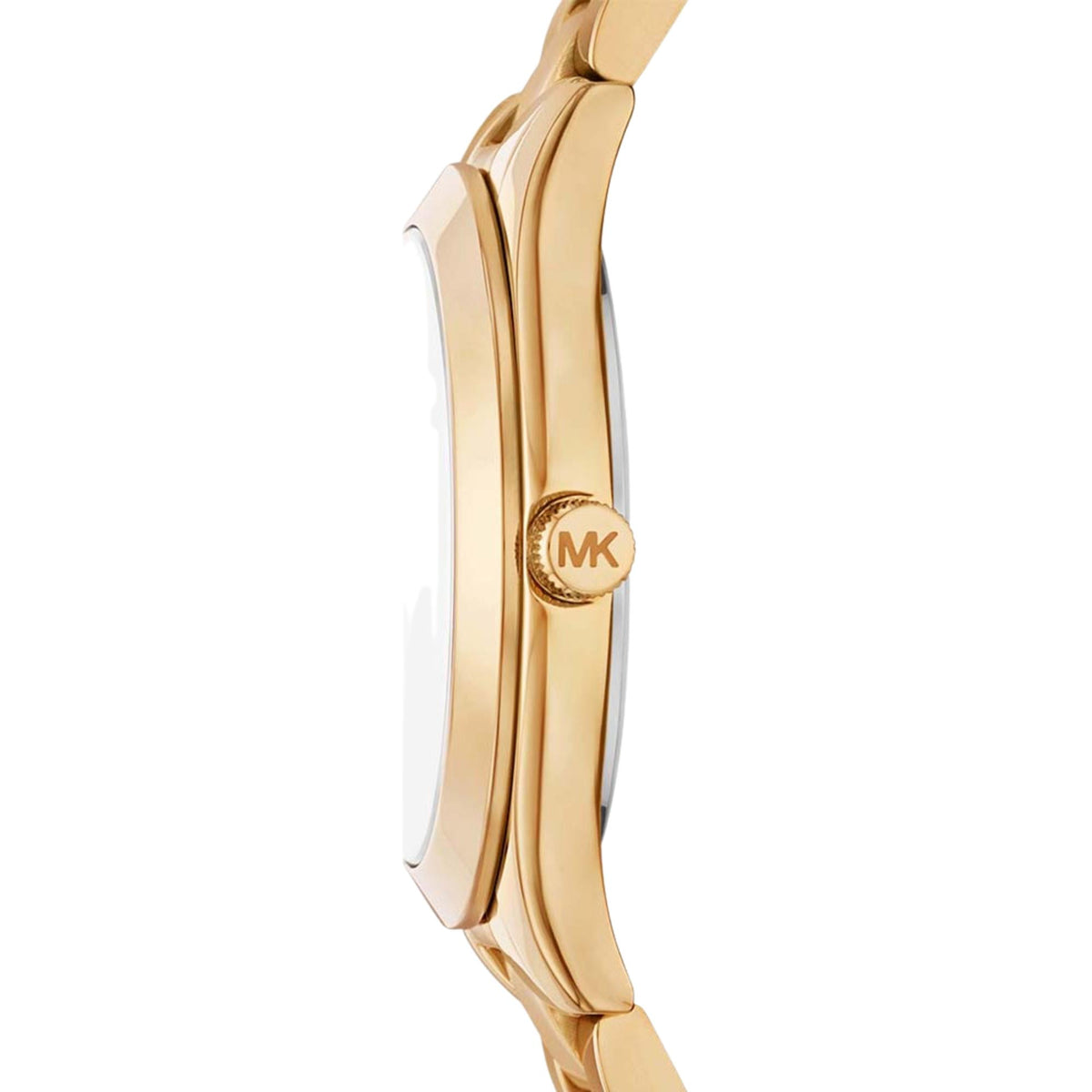 Michael Kors Slim Runway 32mm Gold Dial Yellow Gold-Tone Steel Ladies Quartz Watch Gift Set MK7561SET