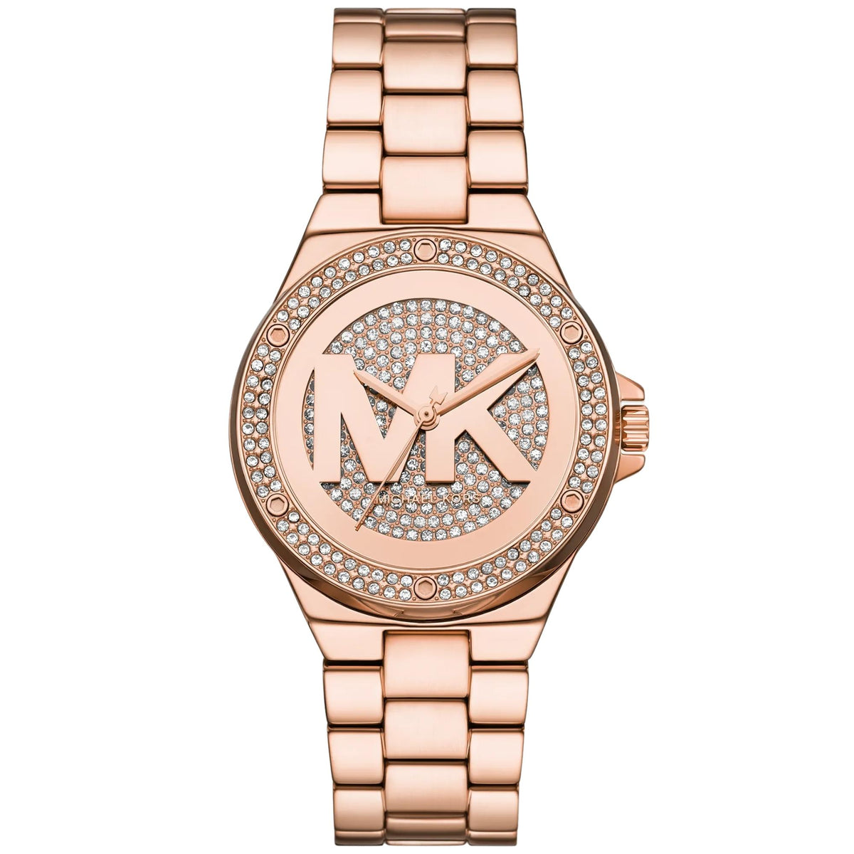Michael Kors Lennox 37mm Rose Gold Dial Rose Gold-Tone Steel Ladies Quartz Watch MKO1221