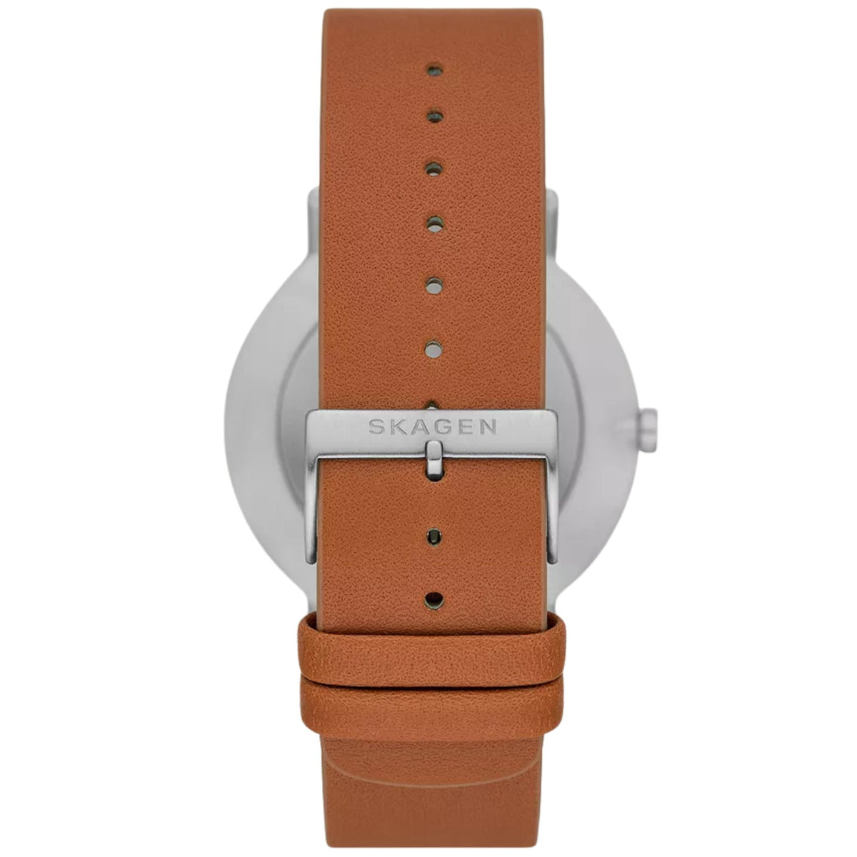 Skagen Kuppel 44mm Blue Dial Leather Mens Quartz Watch SKW6888