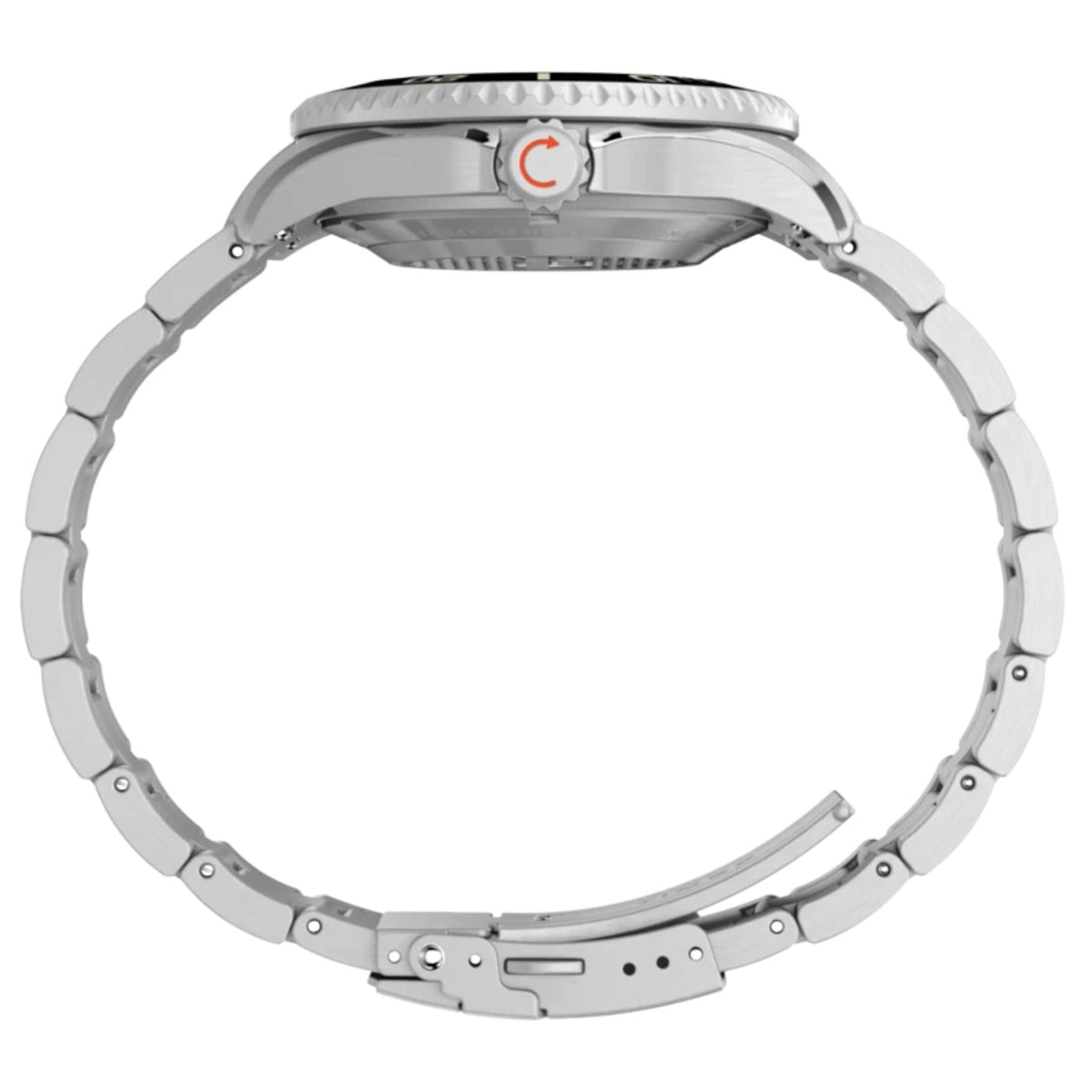 Timex Deepwater Meridian 44mm White Dial Steel Mens Automatic Watch TW3A01600