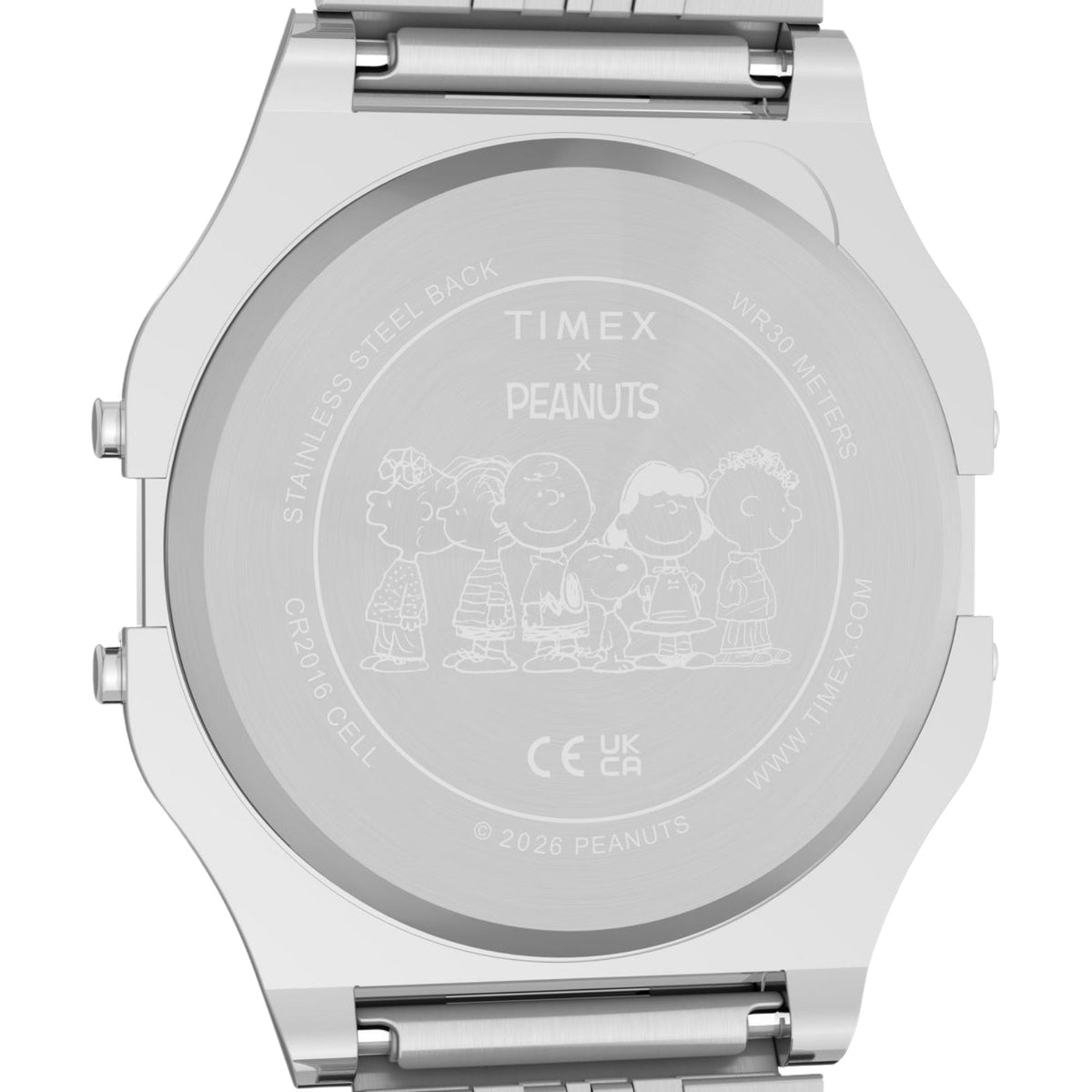 Timex Peanuts x T80 35mm Digital Steel Quartz Watch TW2Y76700