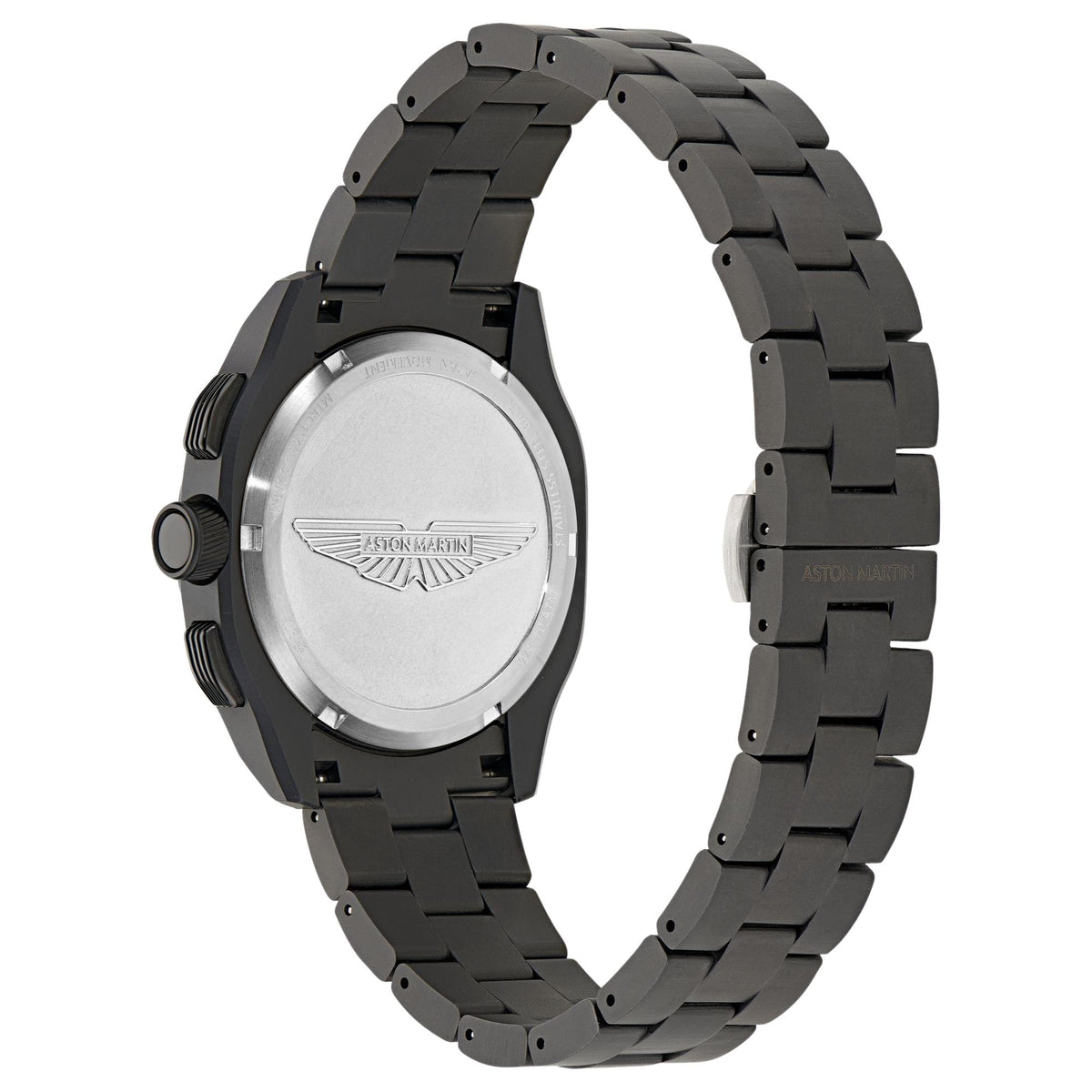 Aston Martin Thrill CRT 42mm Chronograph Black Dial Ceramic Mens Quartz Watch MTRC2F603