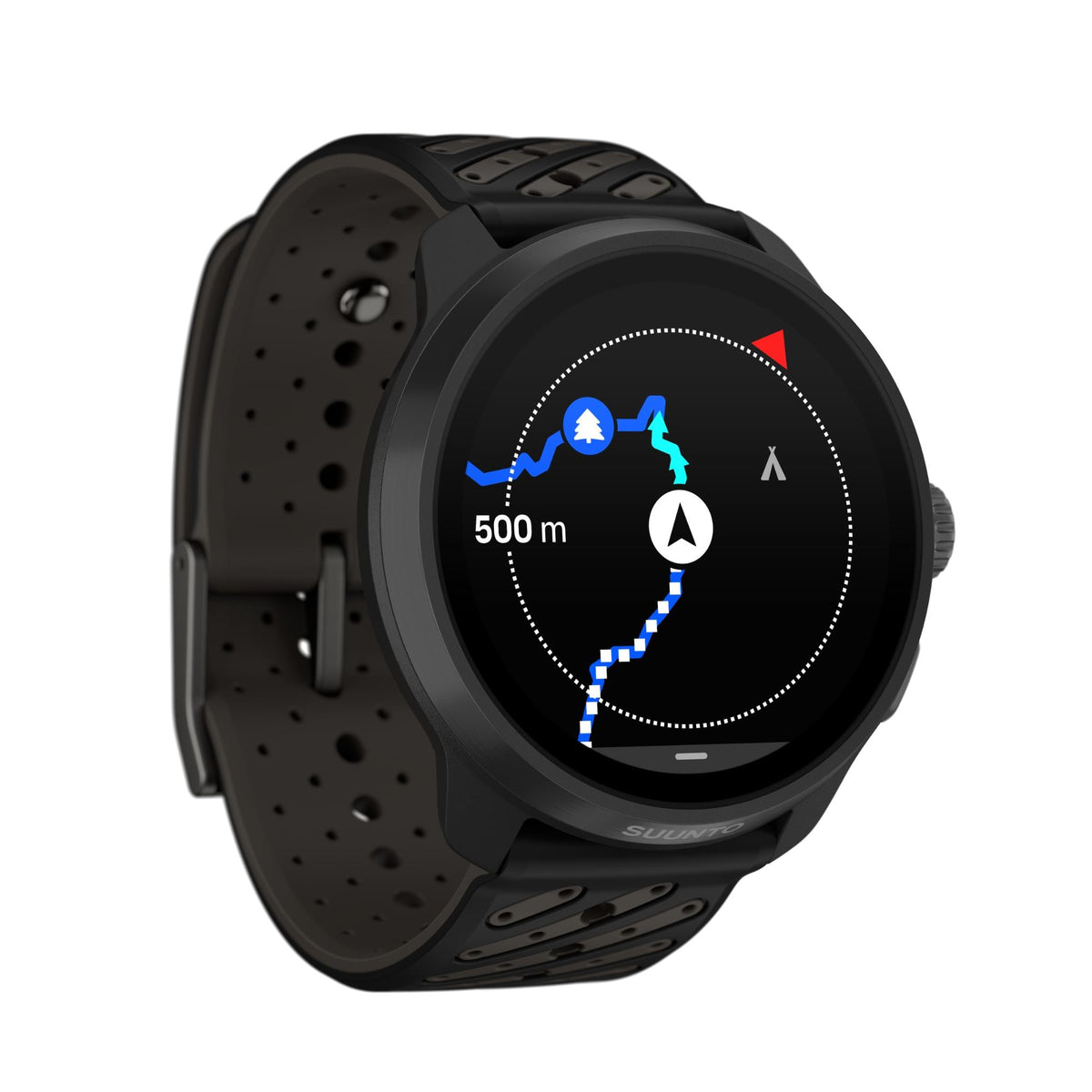 Suunto Race 3S 46mm 64GB AMOLED Digital Titanium Black Silicone Smart Fitness Watch SS051645000