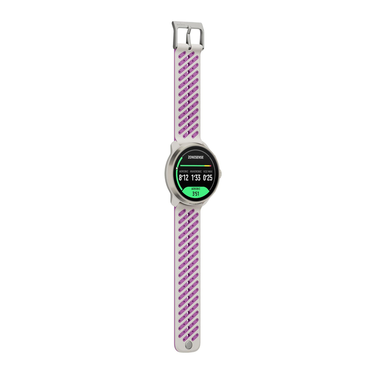 Suunto Race 3S 46mm 64GB AMOLED Digital Titanium Orchid Silicone Smart Fitness Watch SS051646000