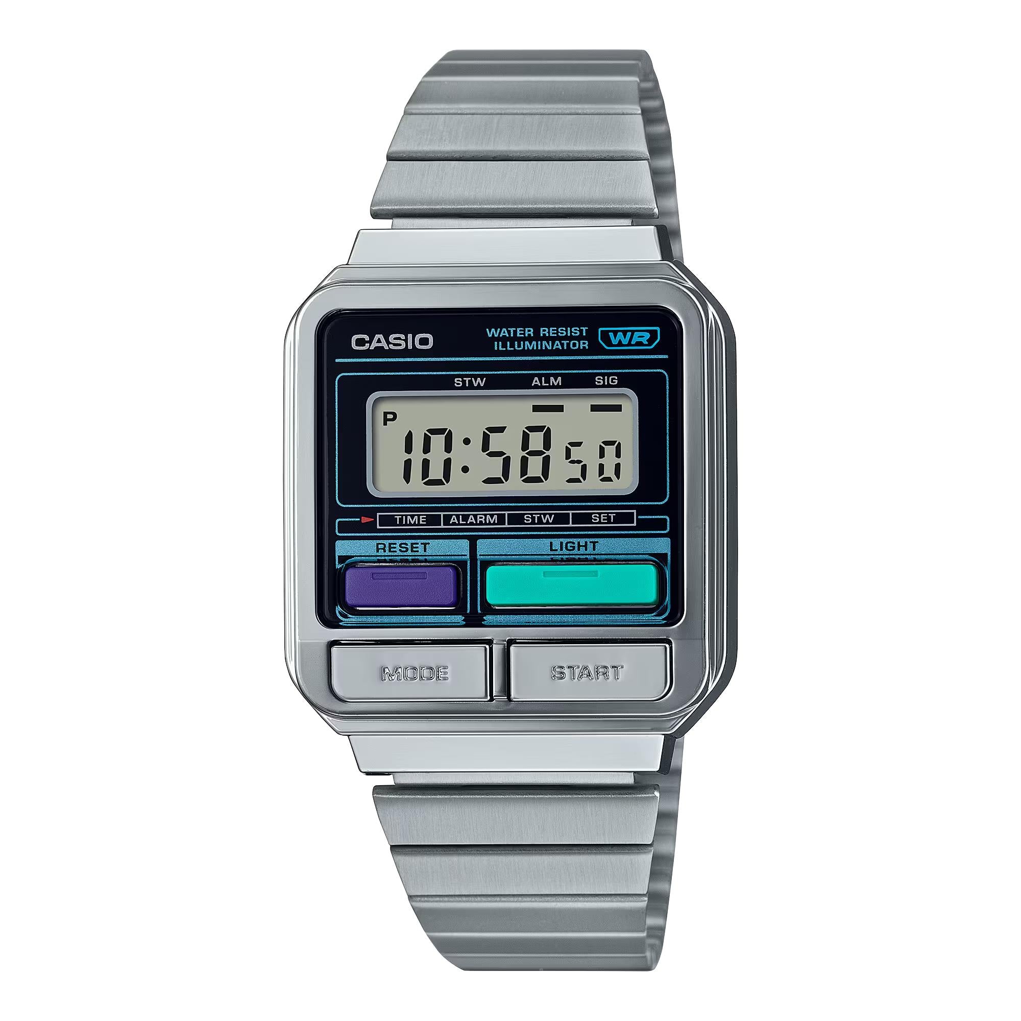 Casio Vintage Stainless Steel Men's Watch A120WE-1AEF