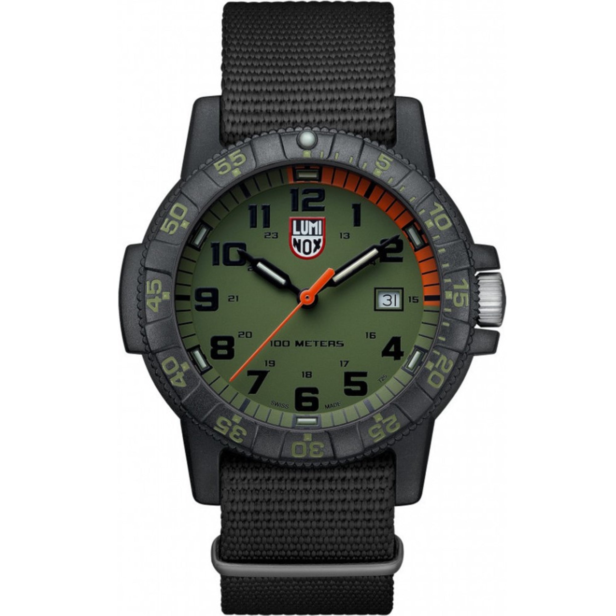 Luminox Meeresschildkröte Riese 0320 Serie Grünes Zifferblatt Herren Uhr XS.0337