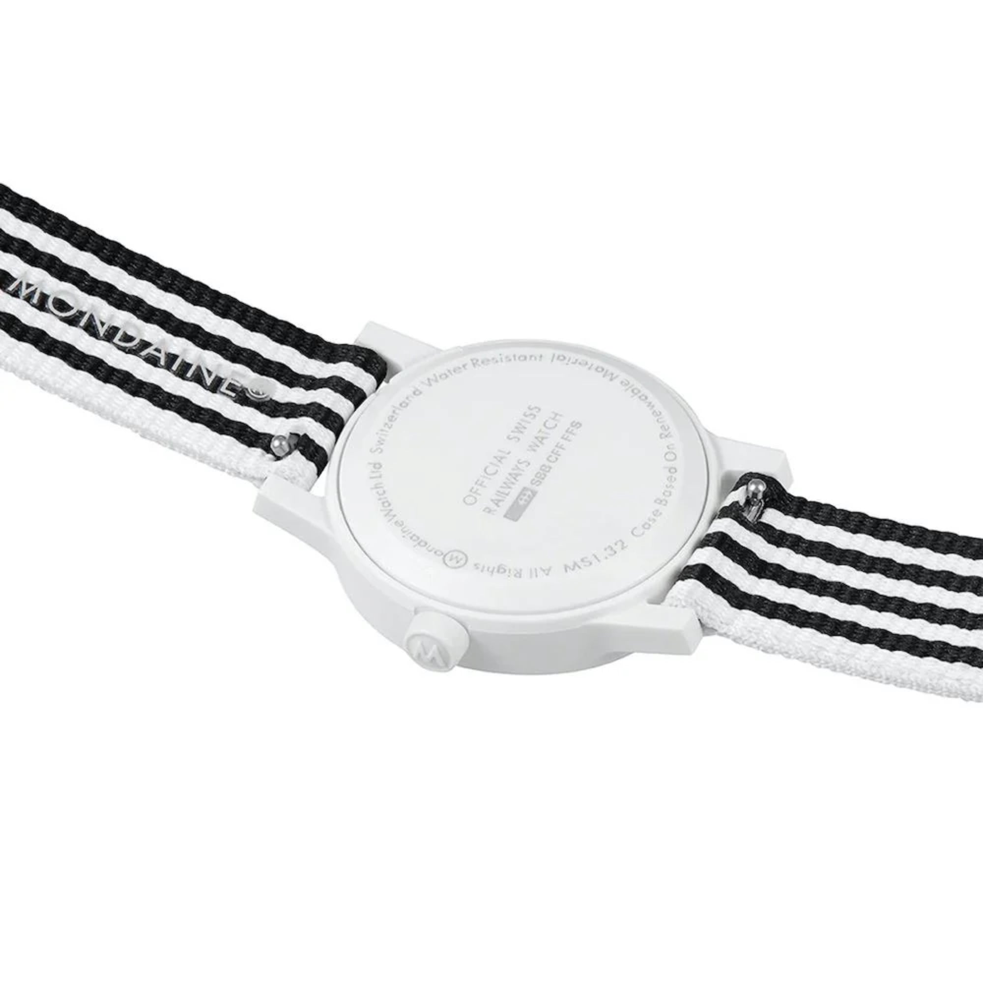 Mondaine Essence Quartz White Dial Watch MS1.32110.LA