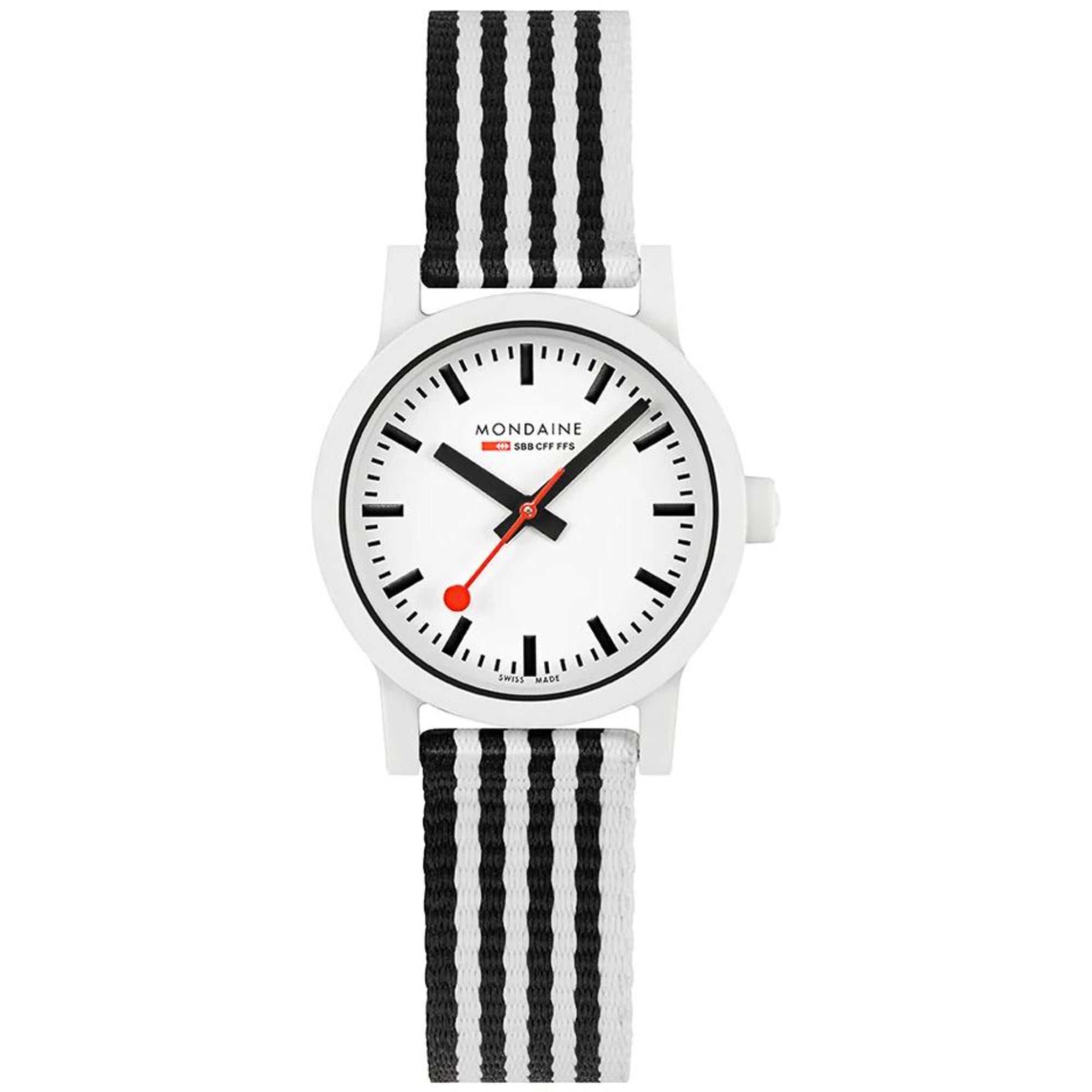 Mondaine Essence Quartz White Dial Watch MS1.32110.LA