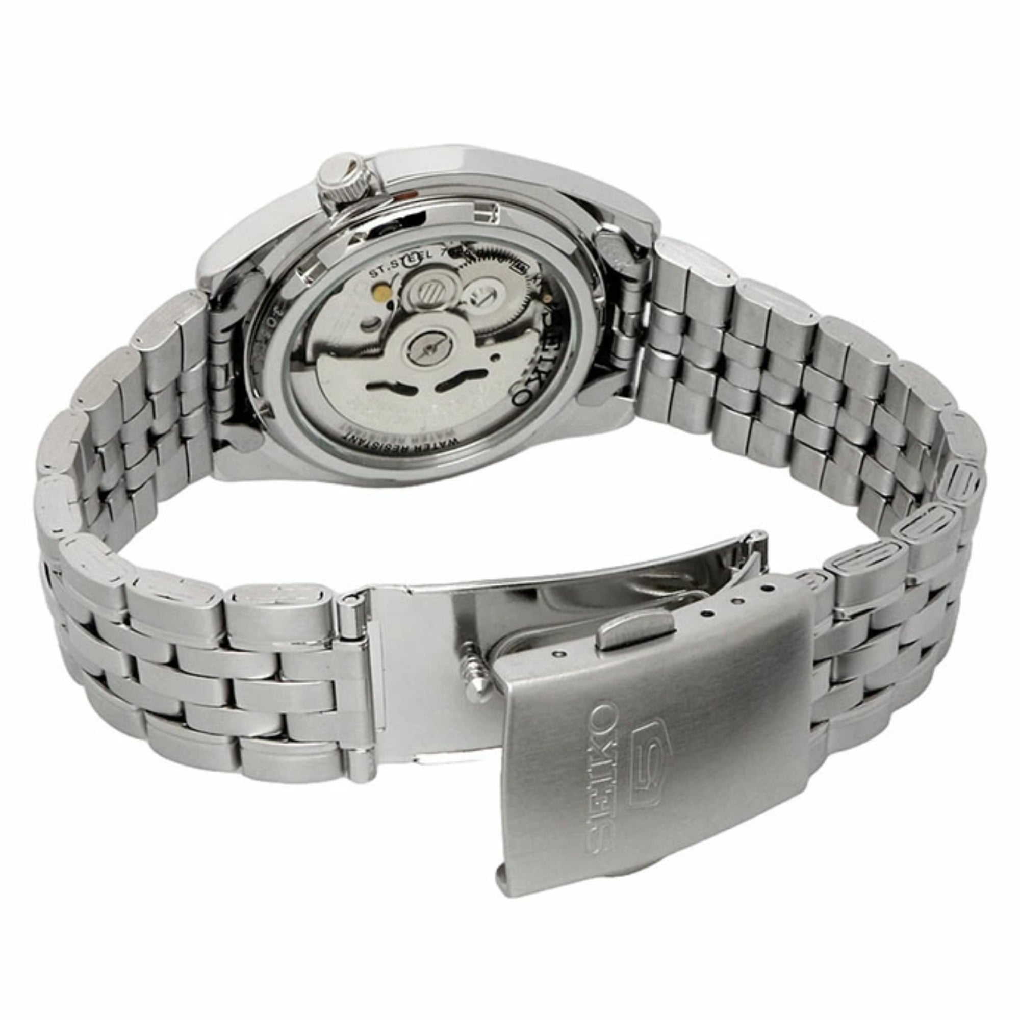 Seiko 5 Automatic Dark Blue Dial Steel Strap Men's Watch SNK357K1