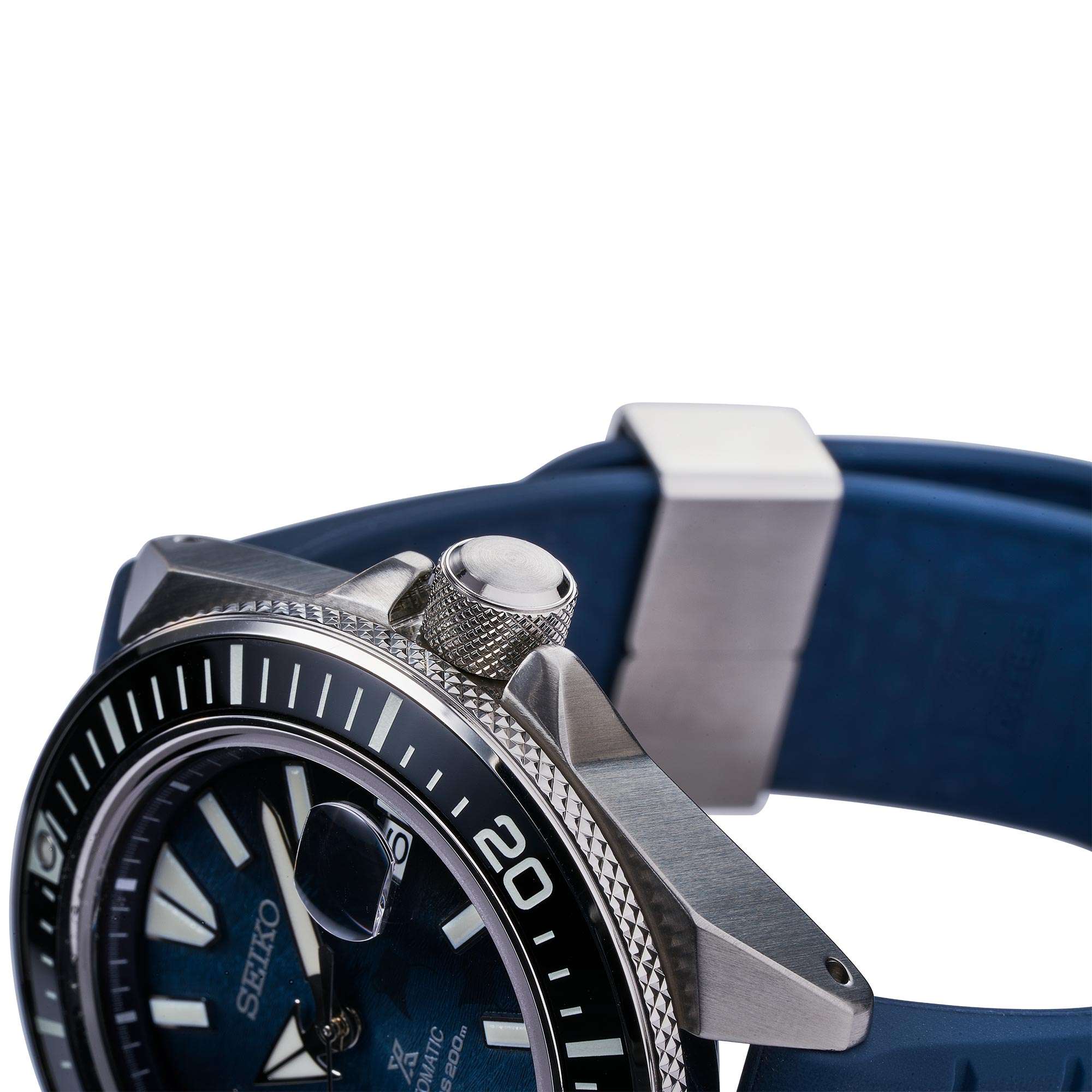 Seiko Prospex Save The Ocean 'King Samurai' Automatic Blue Dial Silicone Strap Men's Watch SRPF79K1