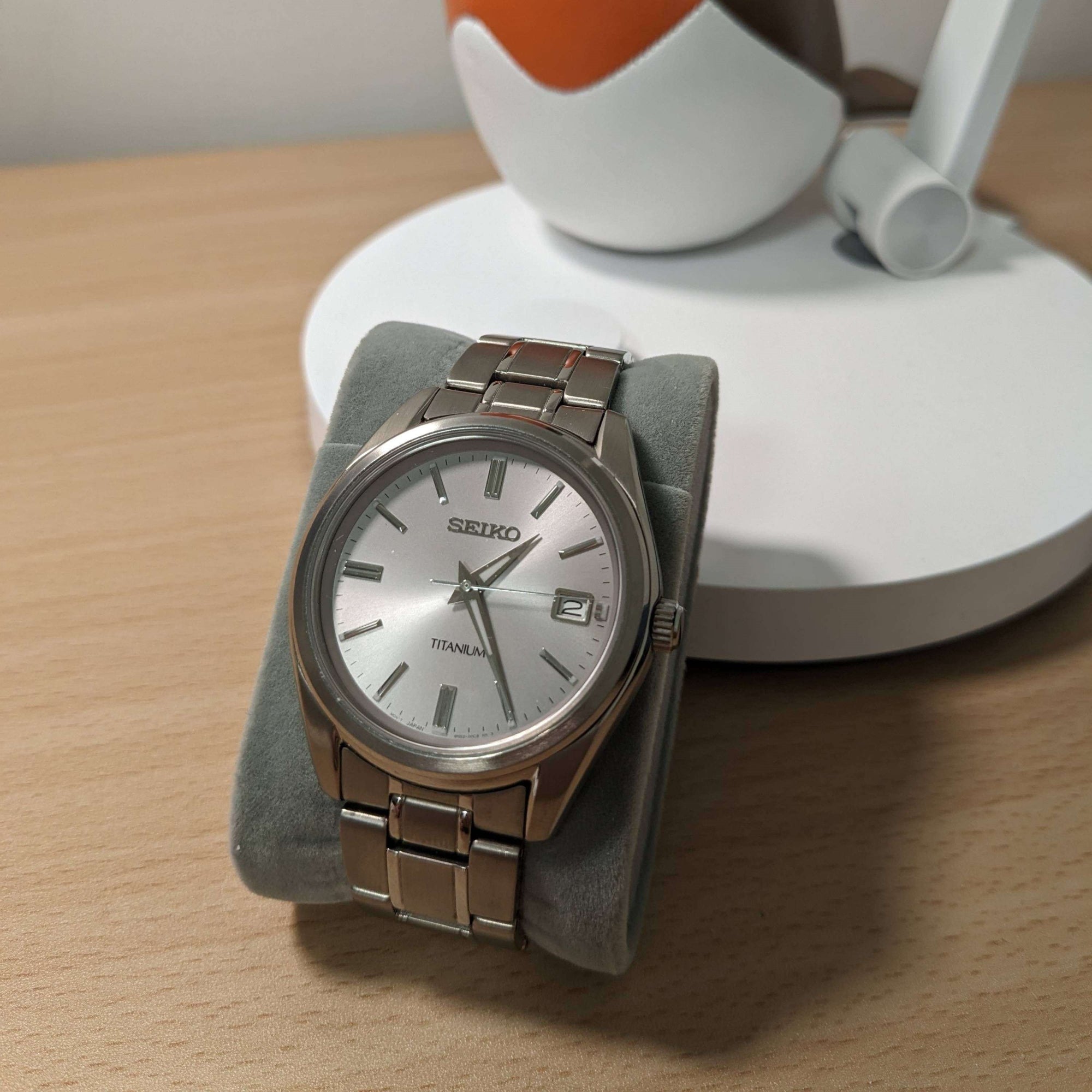 Seiko Conceptual 40.2mm Silver Dial Titanium Mens Quartz Watch SUR369P1