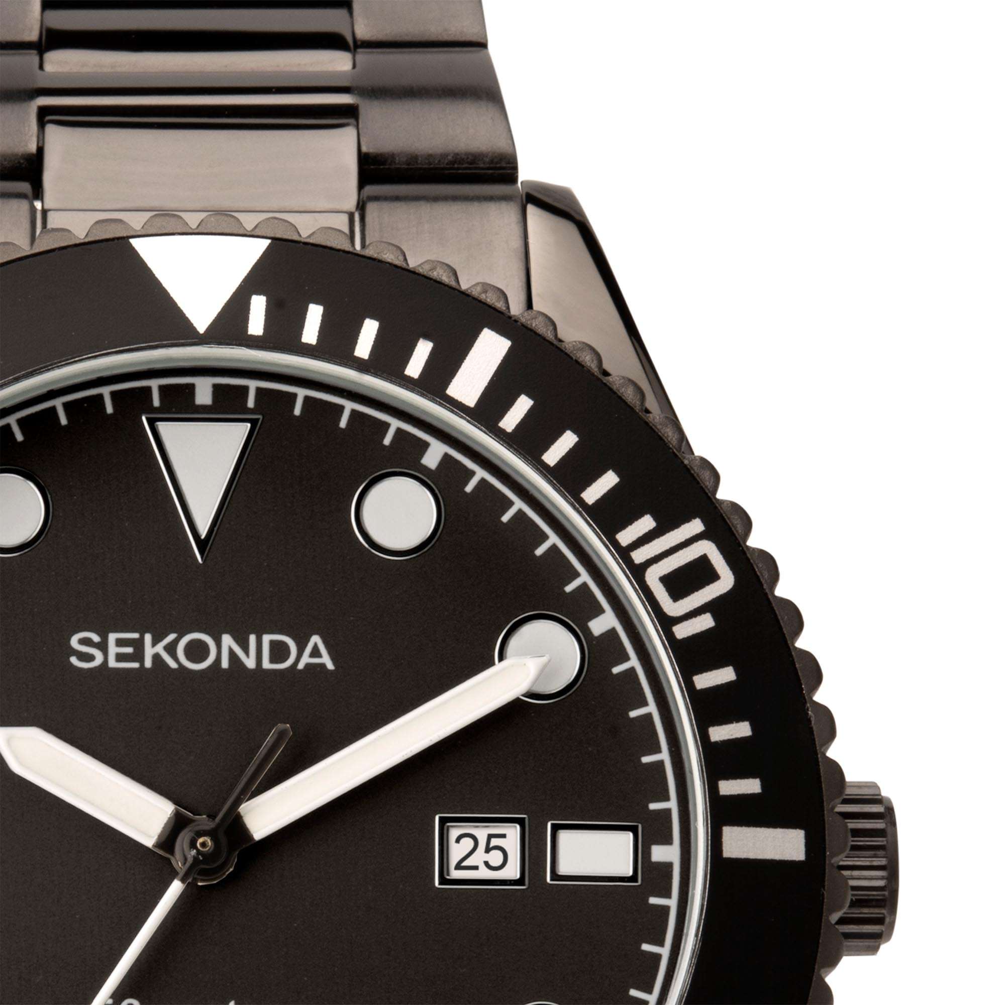Sekonda Sports Quarz Graues Zifferblatt Graues Edelstahl Armband Herren Uhr 1984