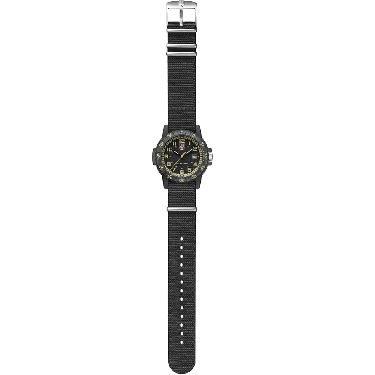 Luminox Leatherback Sea Turtle Quartz Black Dial NATO Strap Watch XS.0333