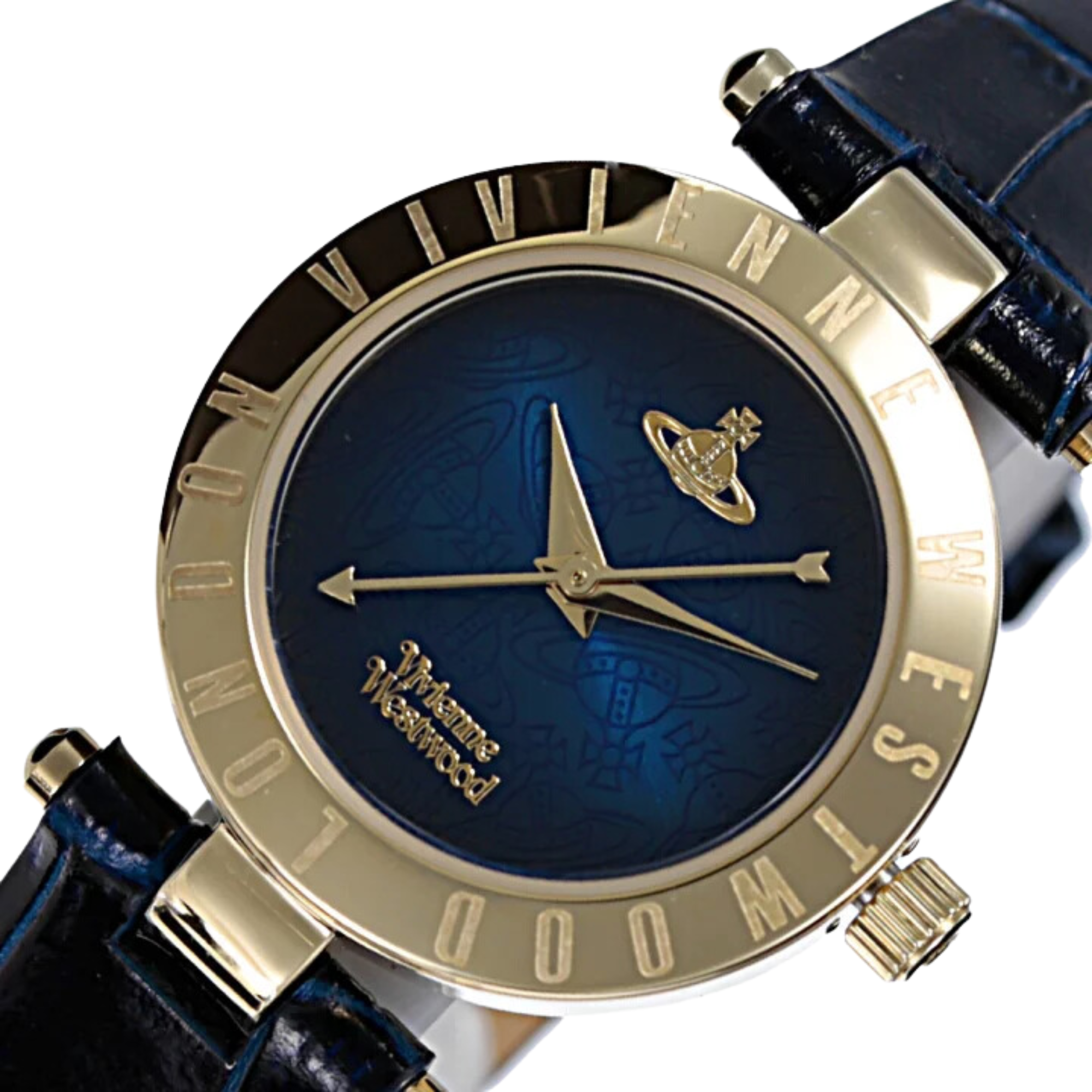 Vivienne Westwood Exclusive Westbourne II Quartz Blue Dial Leather Strap Women's Watch VV092NVNV