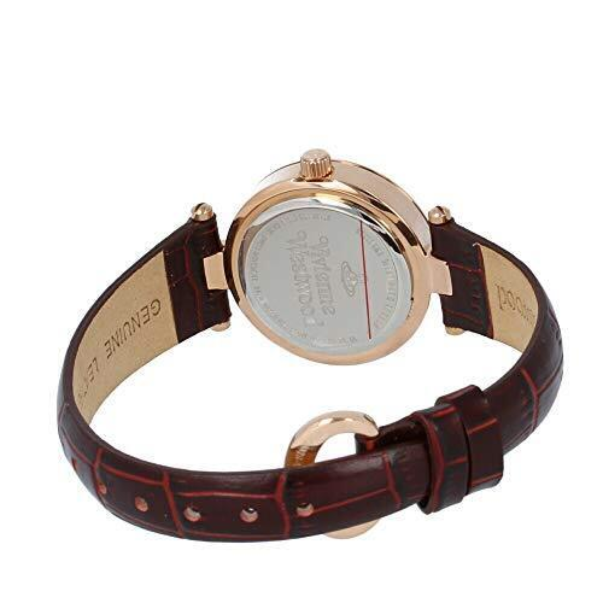 Vivienne Westwood Exclusive Westbourne II Quartz Brown Dial Leather Strap Women's Watch VV092BRBR