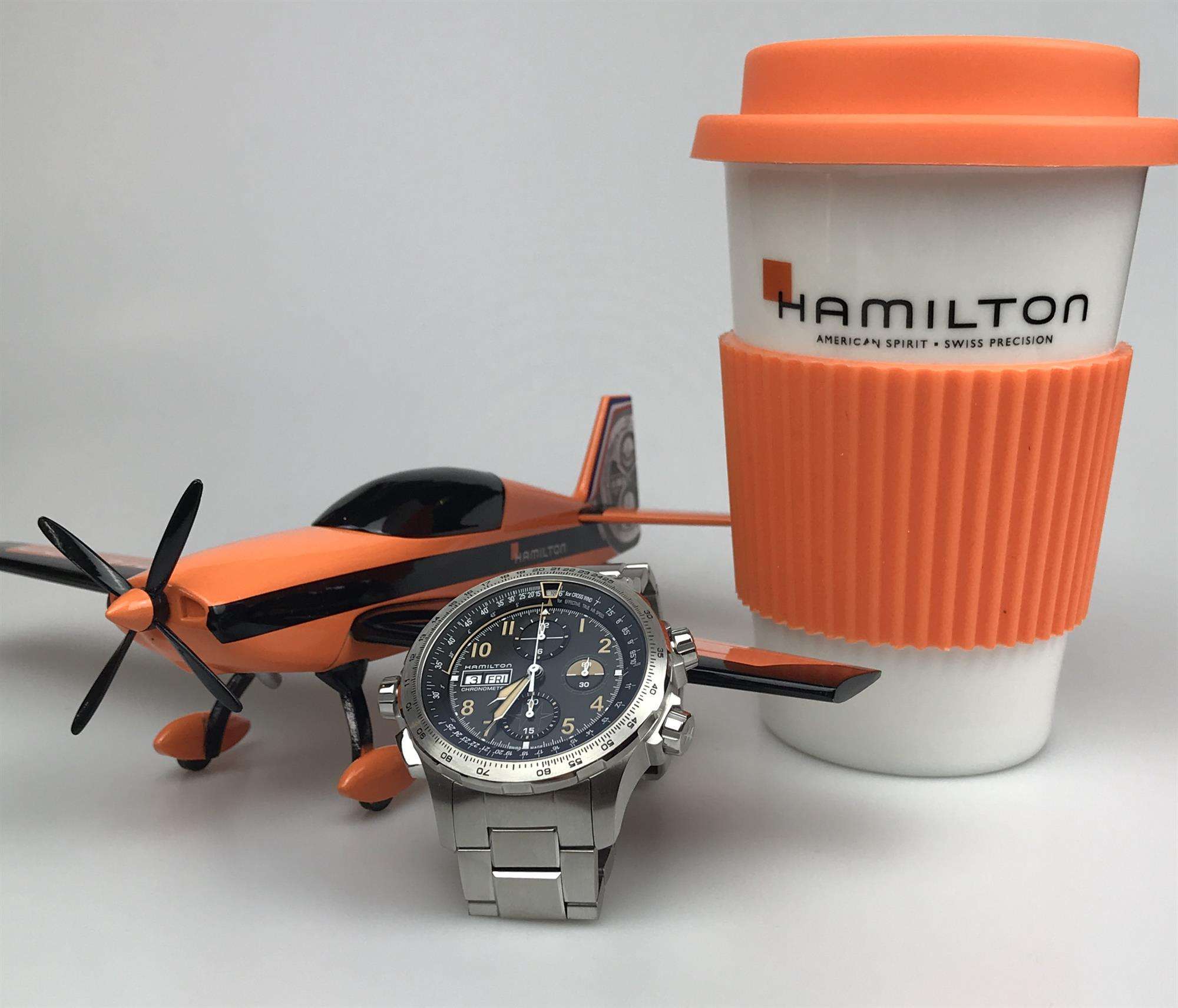 Hamilton Khaki Aviation 45mm Limited Edition Black Dial Steel Mens Automatic Watch H77796135