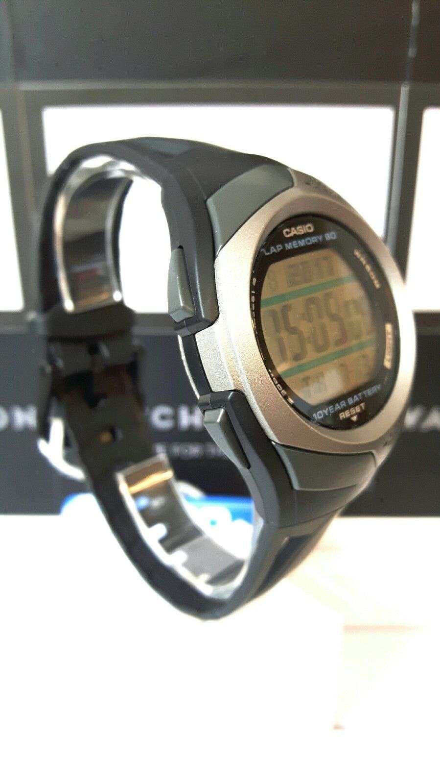 Casio Sport Quarz Digital Schwarzes Resin-Armband Herren Uhr STR-300C-1VER