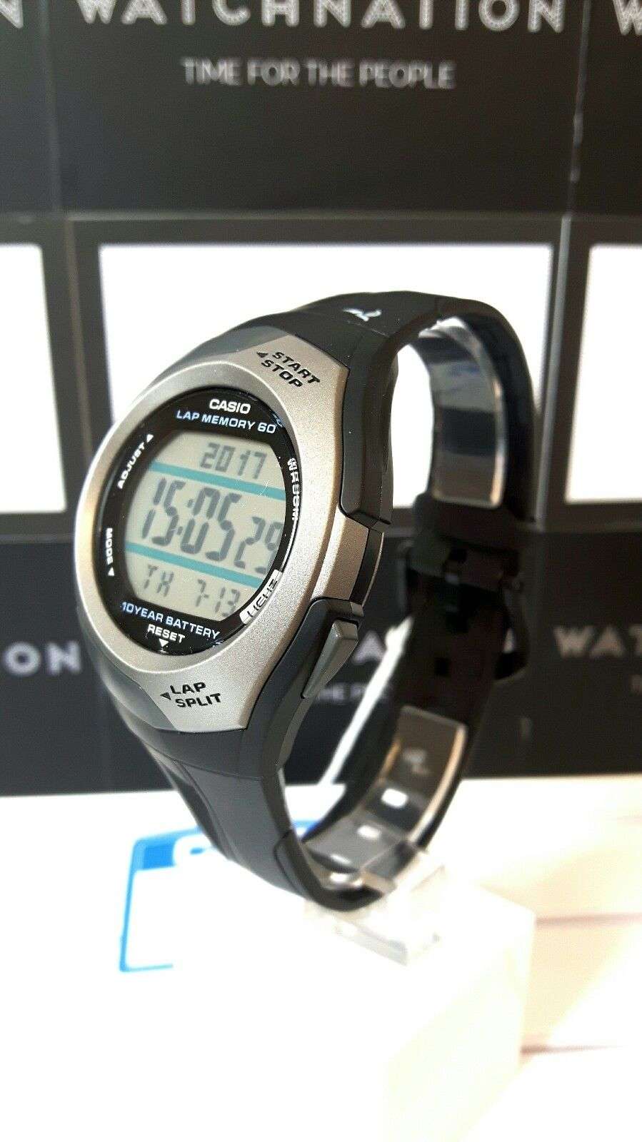 Casio Sport Quarz Digital Schwarzes Resin-Armband Herren Uhr STR-300C-1VER