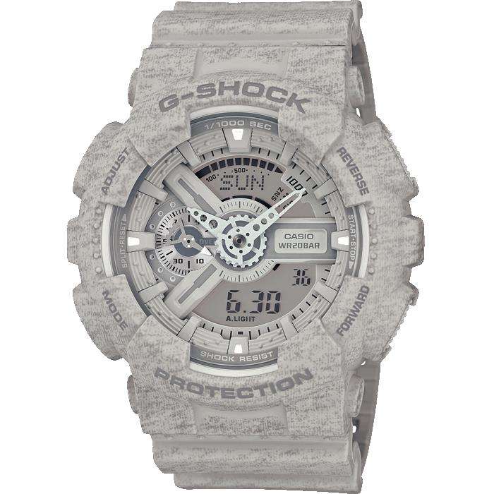 Casio G-Shock Graue Melange Herren Alarmchronograph GA-110TH-8AER