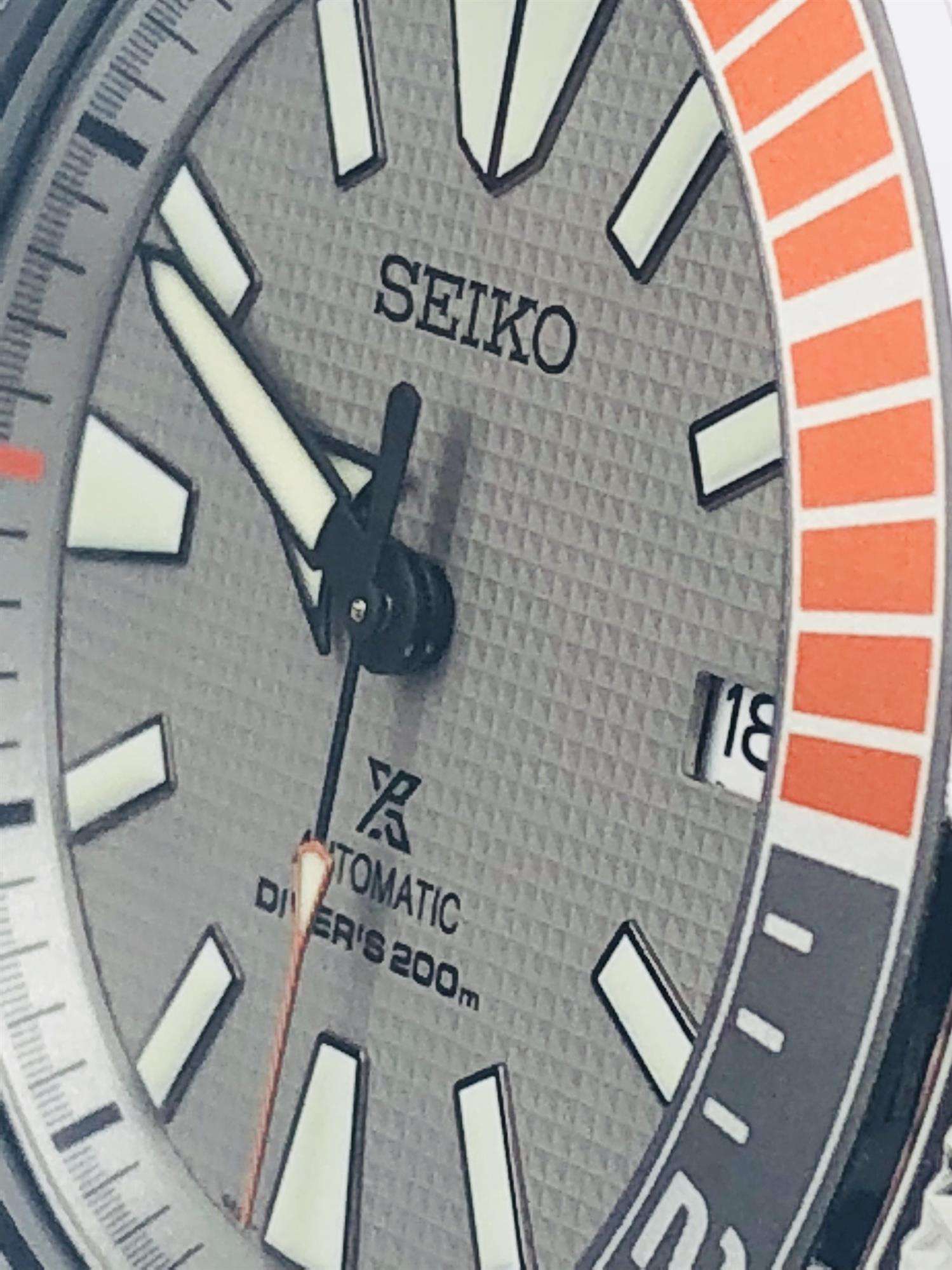 Seiko Prospex Samurai Dawn Grey Dial Limited Edition Men's Watch SRPD03K1