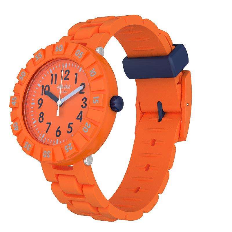 Flik Flak Solo Oranges Armband und Gehäuse Kinder Uhr FCSP087