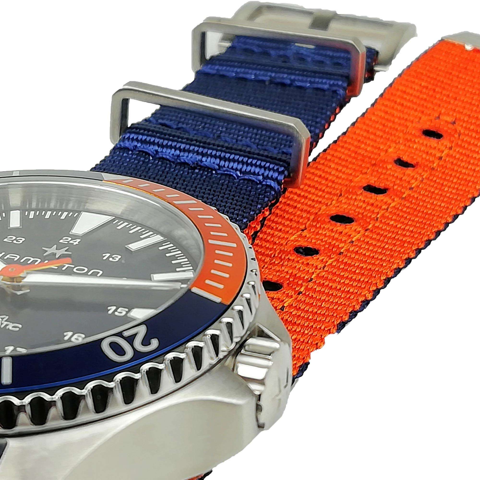 Hamilton Khaki Navy 40mm Blue Dial NATO Mens Automatic Watch H82365941