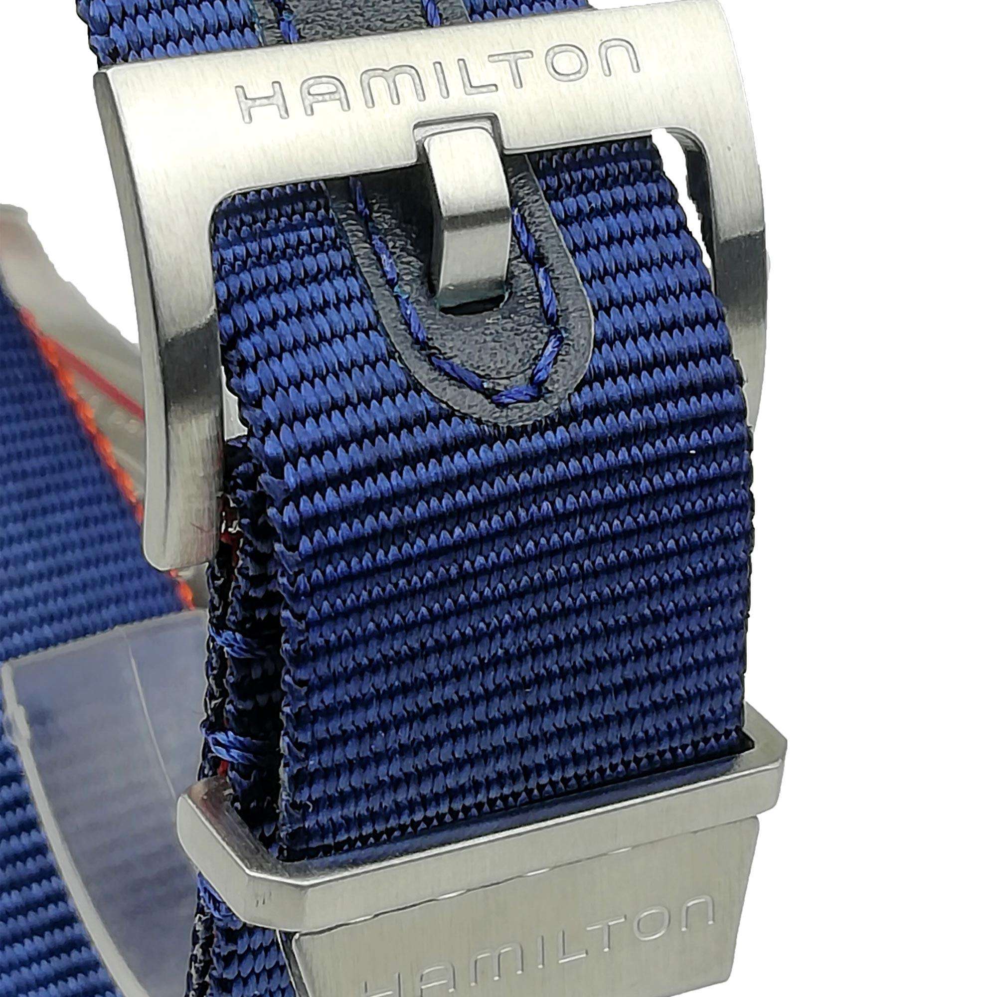 Hamilton Khaki Navy 40mm Blue Dial NATO Mens Automatic Watch H82365941