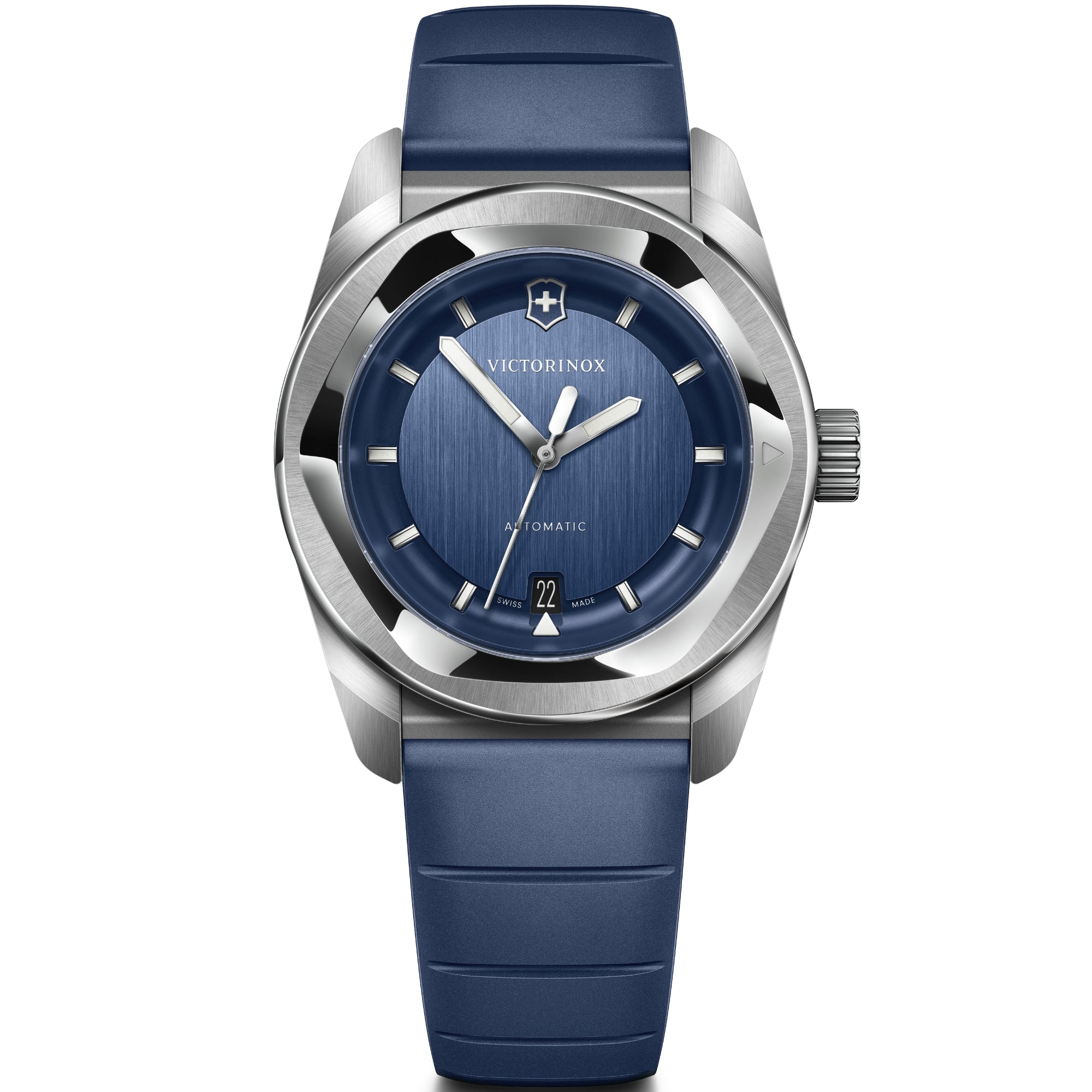 Victorinox Concept One 39mm Automatic blue dial rubber watch 242056 front view