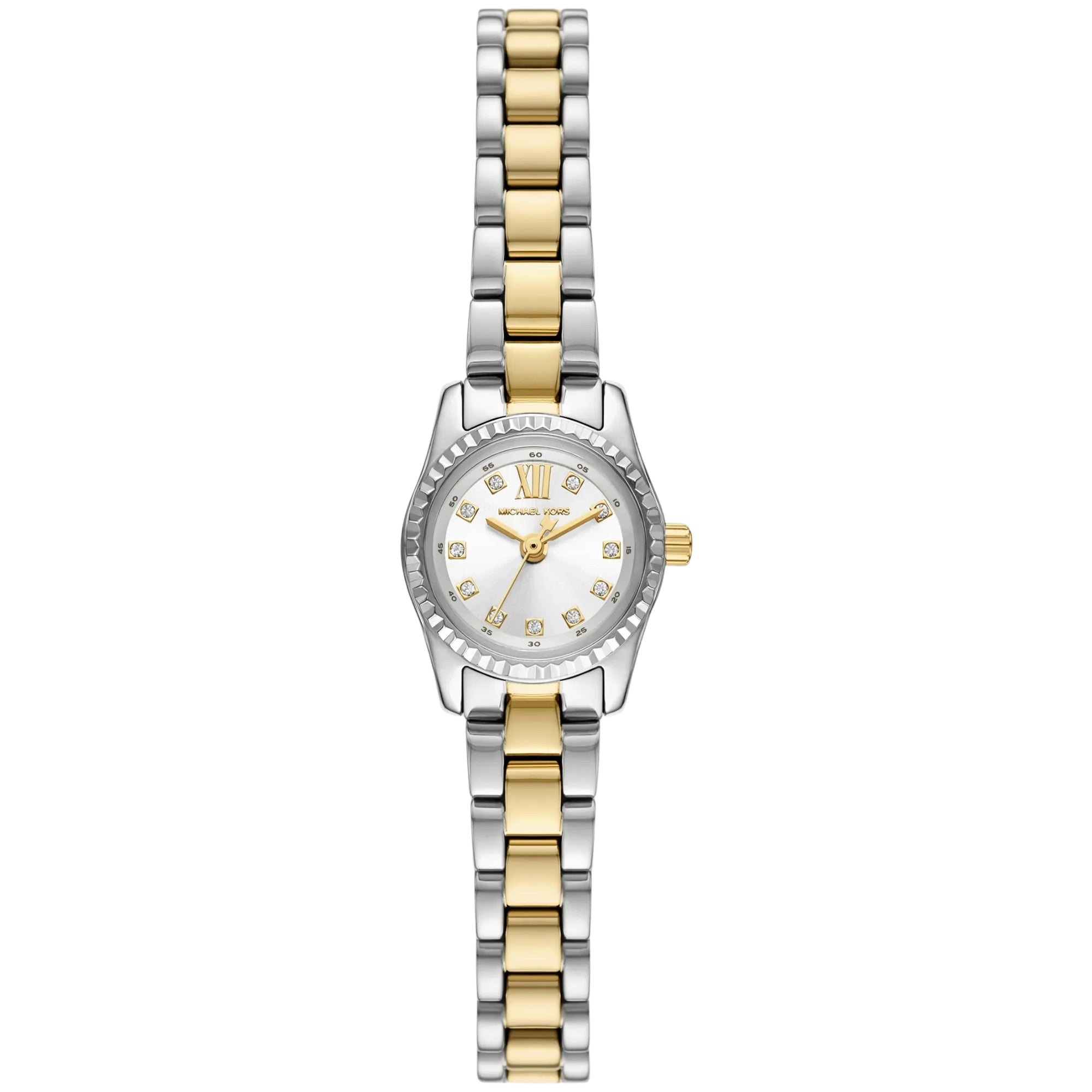 Michael Kors Lexington Pave Silber Zifferblatt Stahl Damen Quarz Uhr MK4903