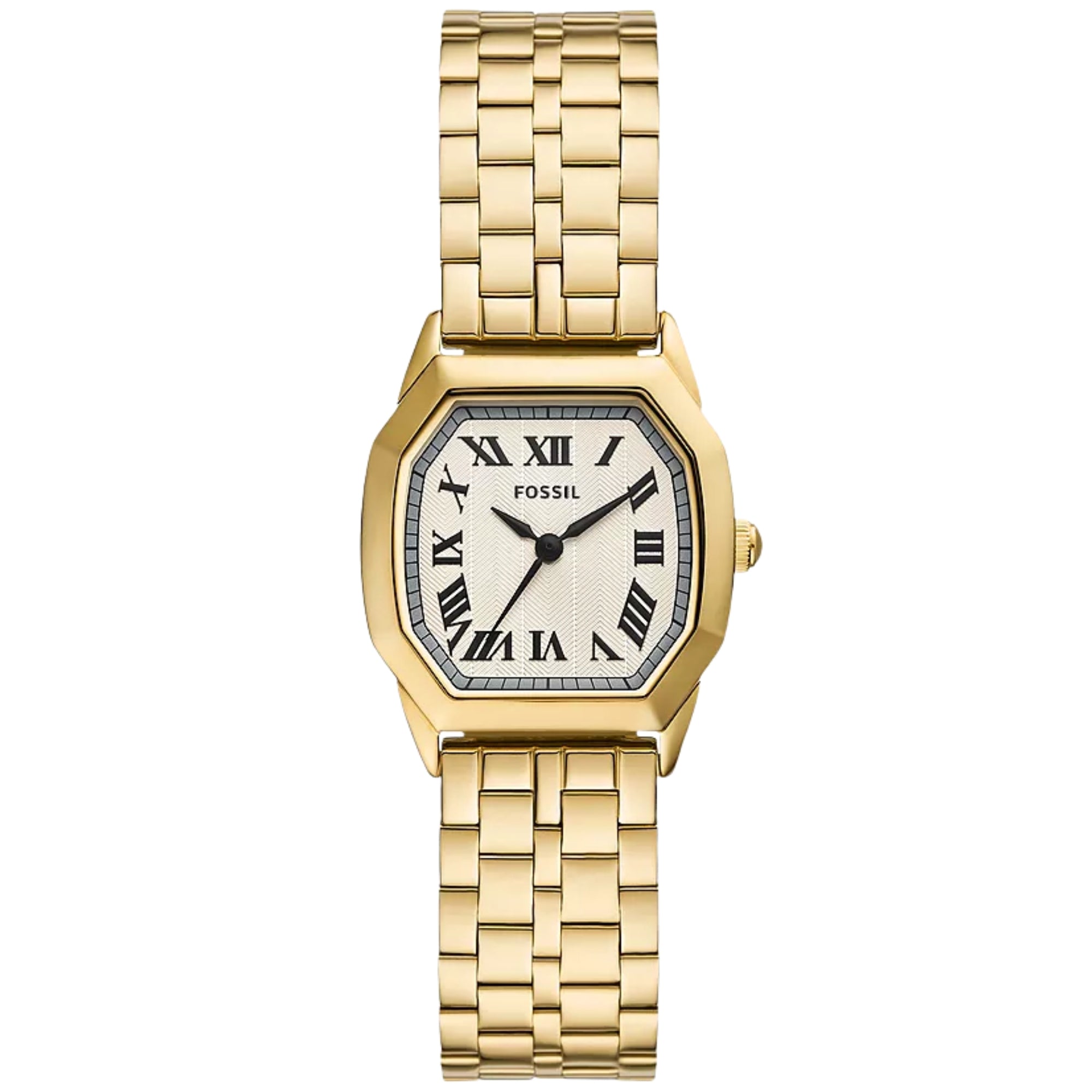 Fossil Harlow 27mm Cream Dial Steel Ladies Quartz Watch ES5361